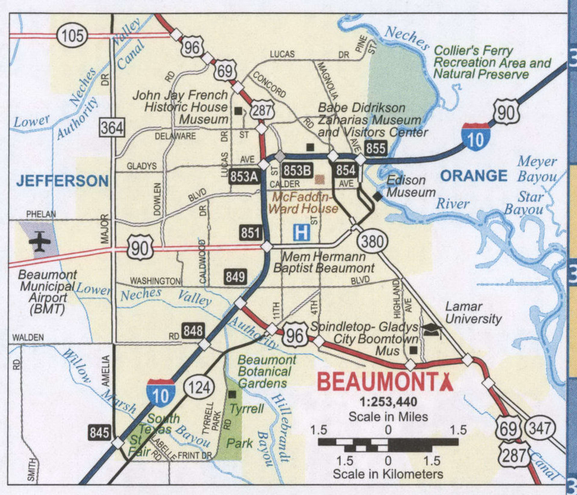 Beaumont road map