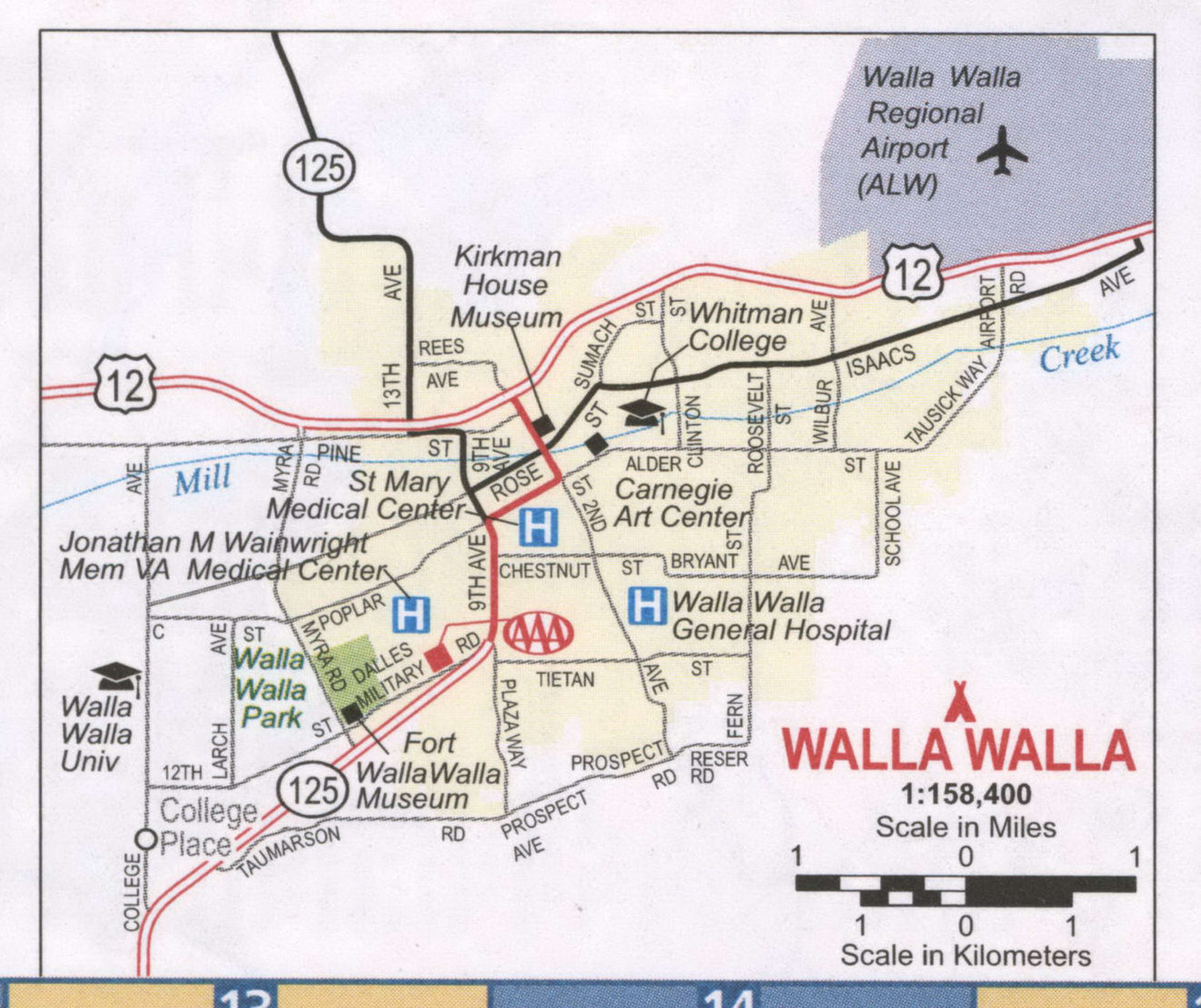 Walla Walla map