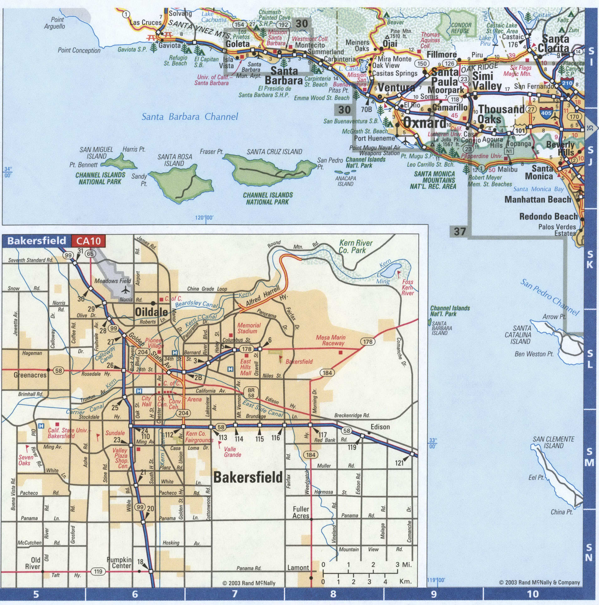central California map