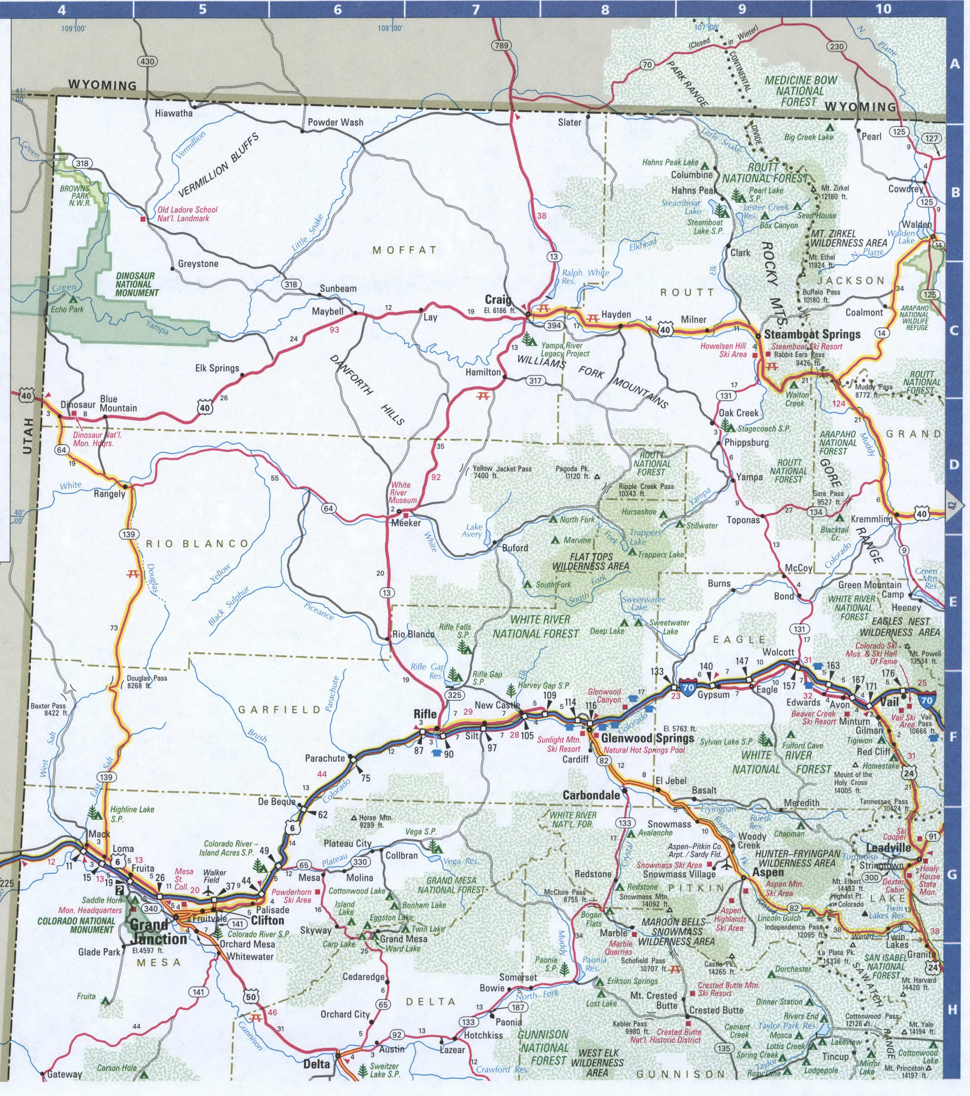 West Colorado map