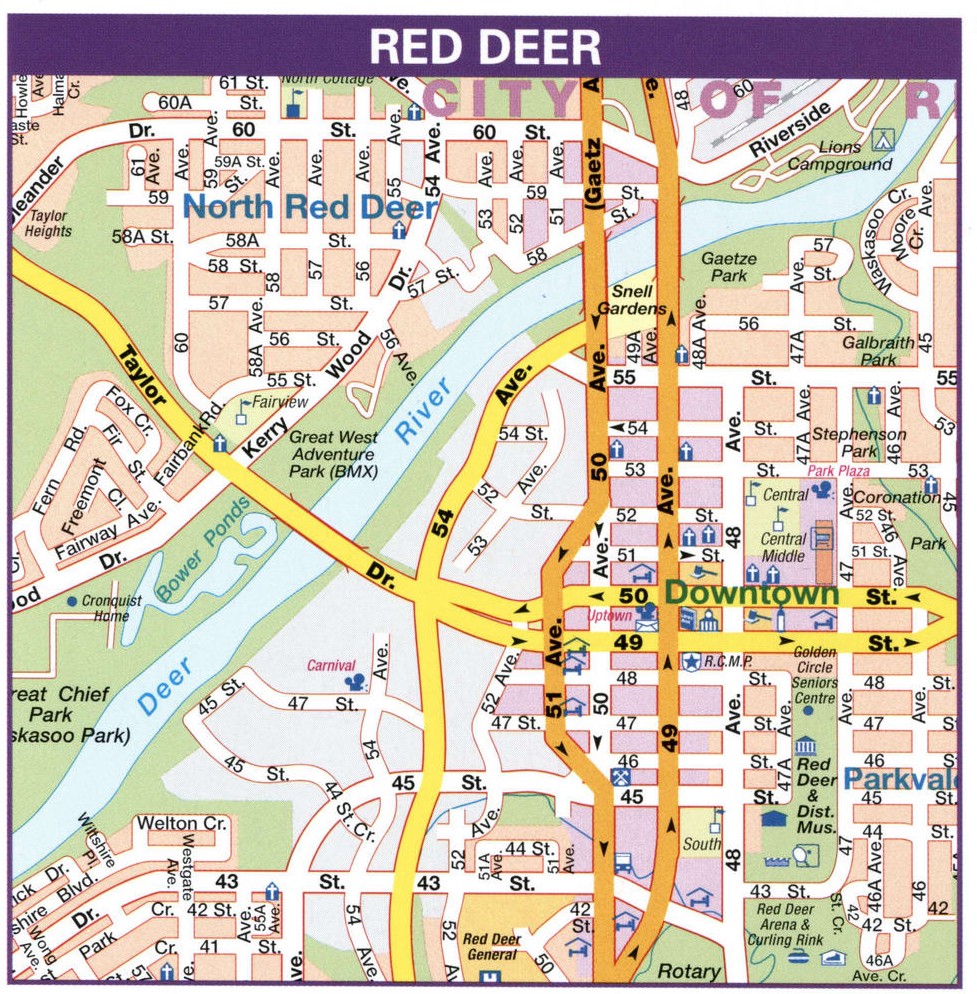 map-red-deer-alberta-canada-red-deer-city-map-with-highways-free-download