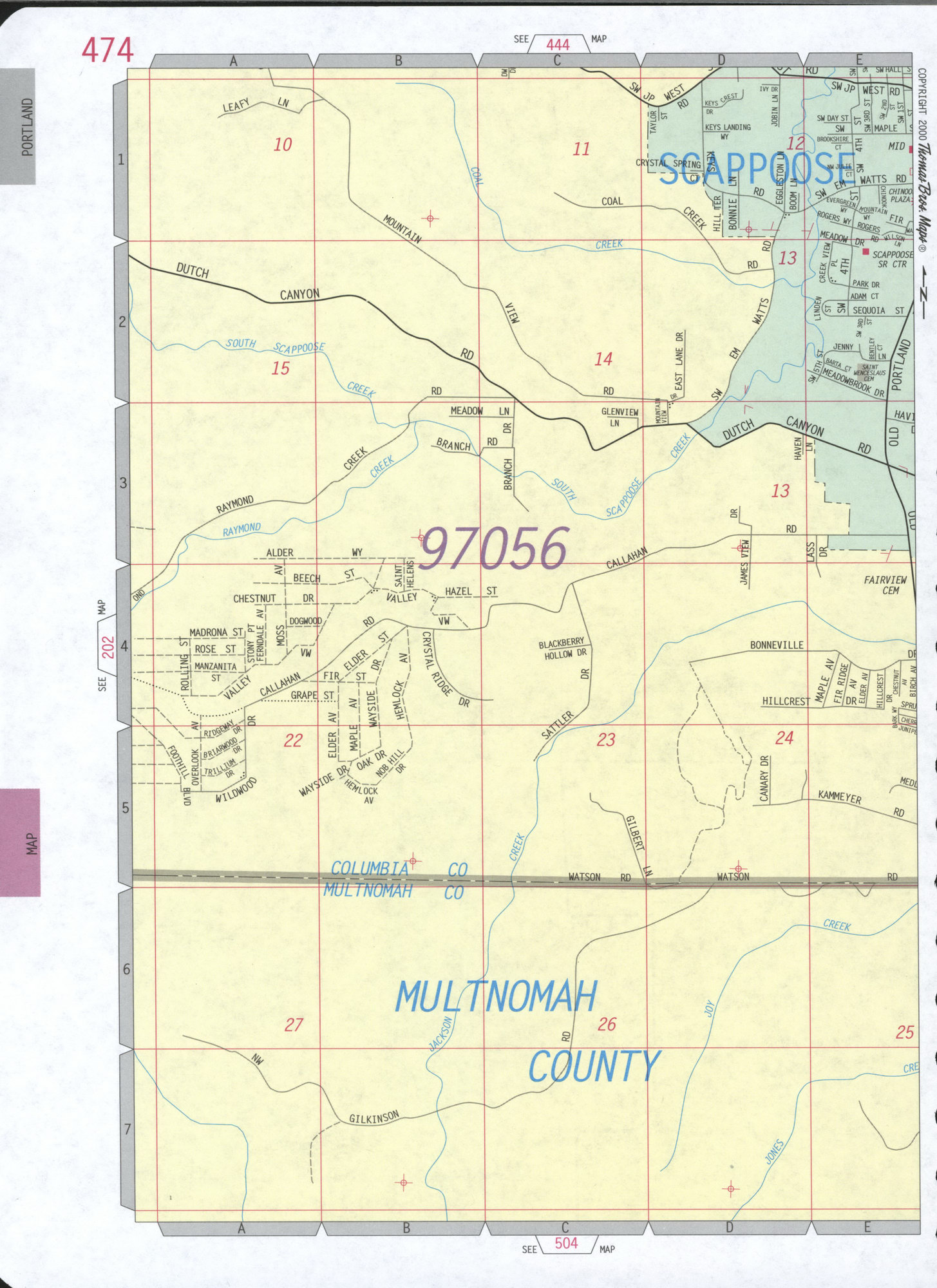 Scappoose city map