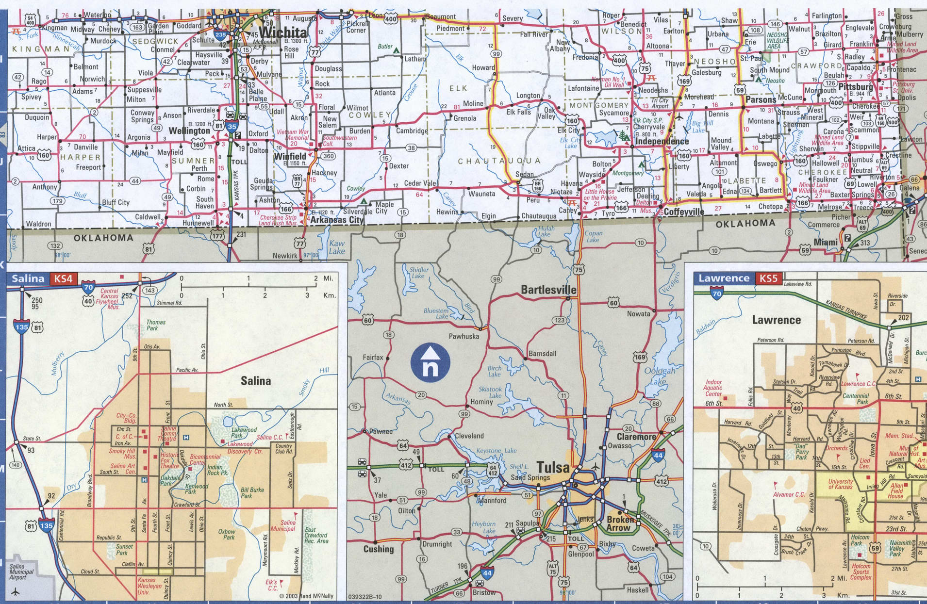 SouthEast Kansas map