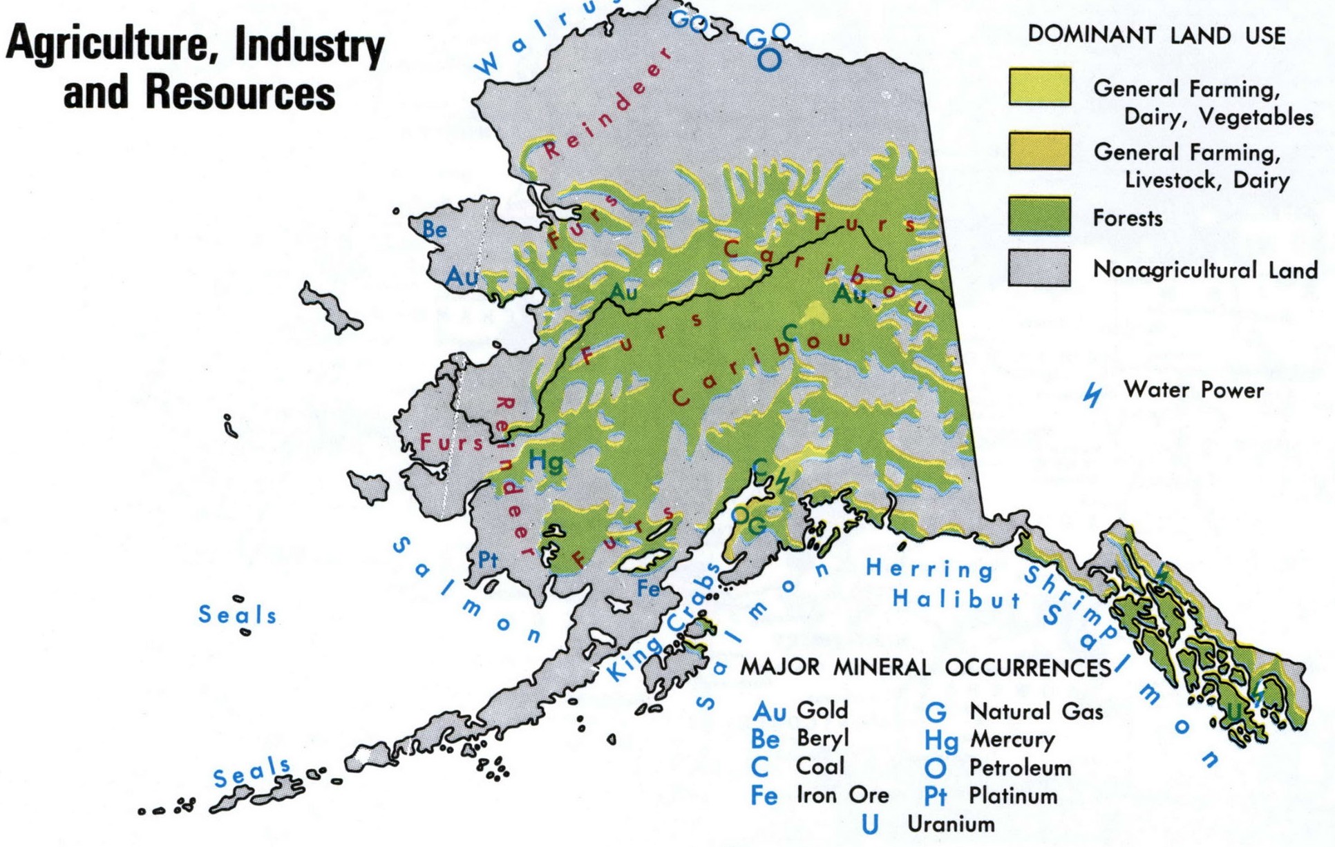 resources map of Alaska 