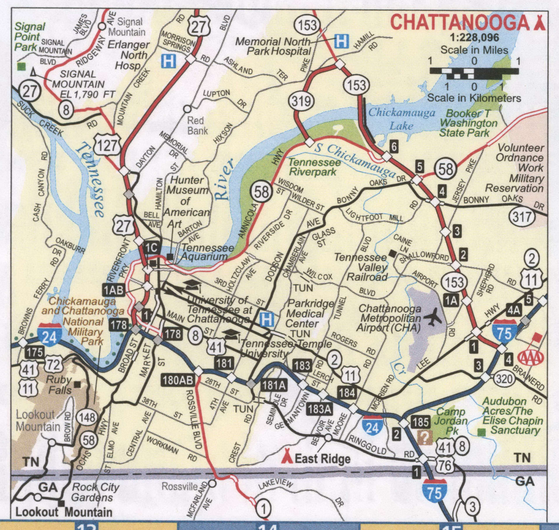 Chattanooga road map