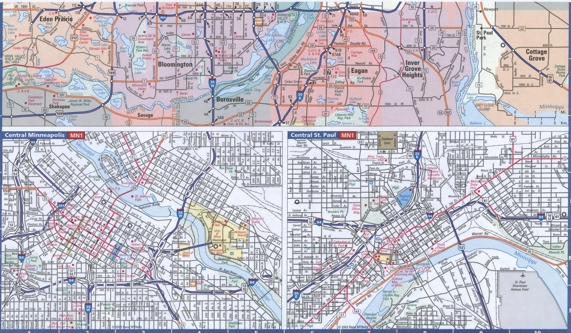 Minneapolis city map
