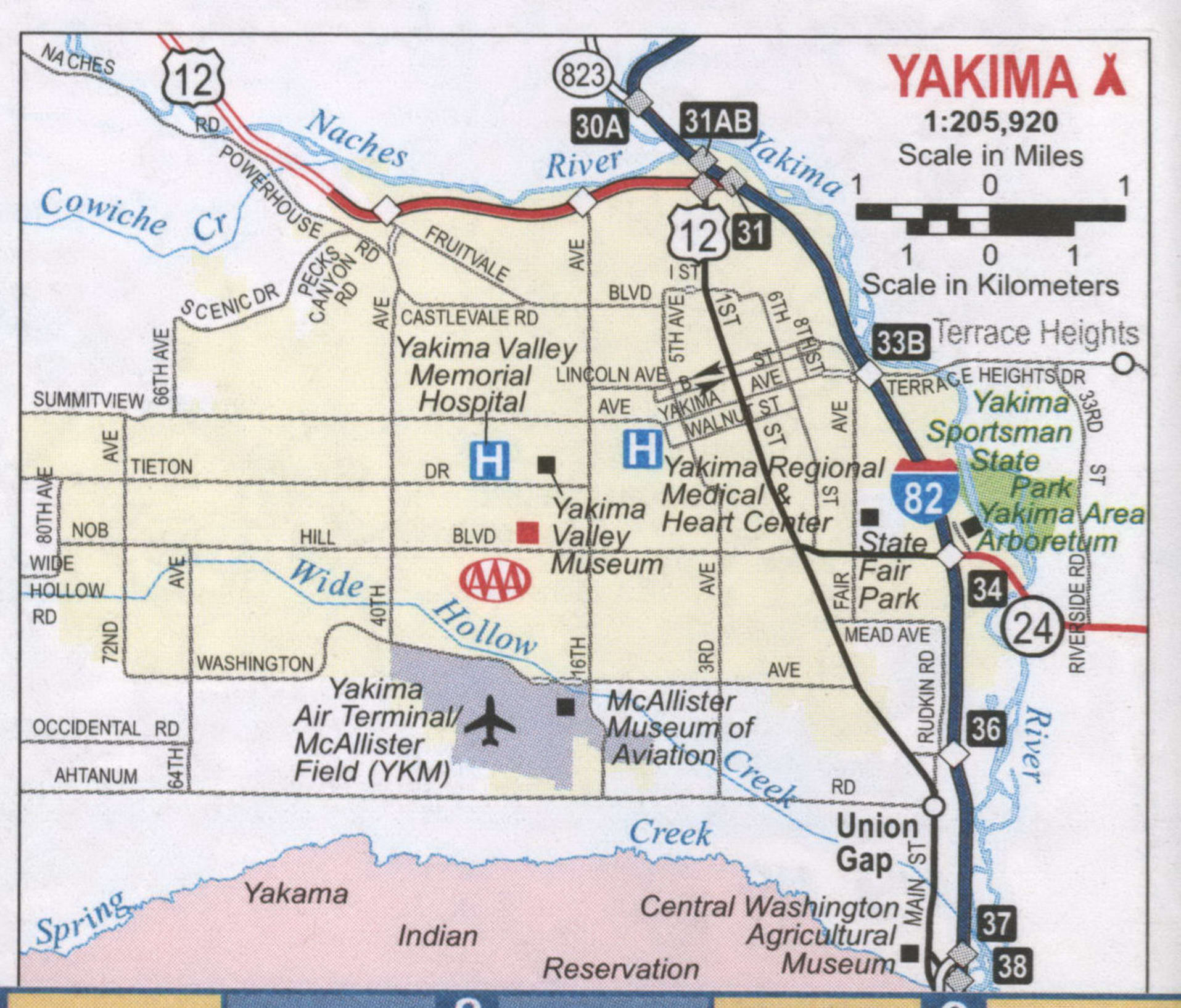 Yakima road map