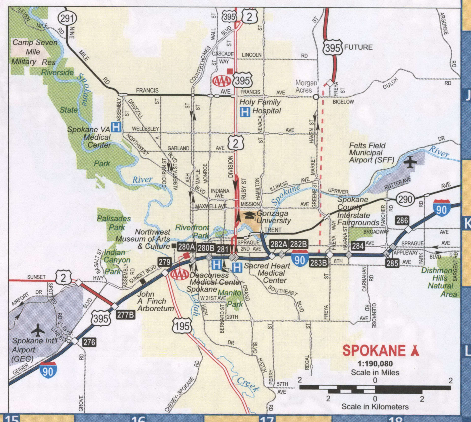 Spokane road map