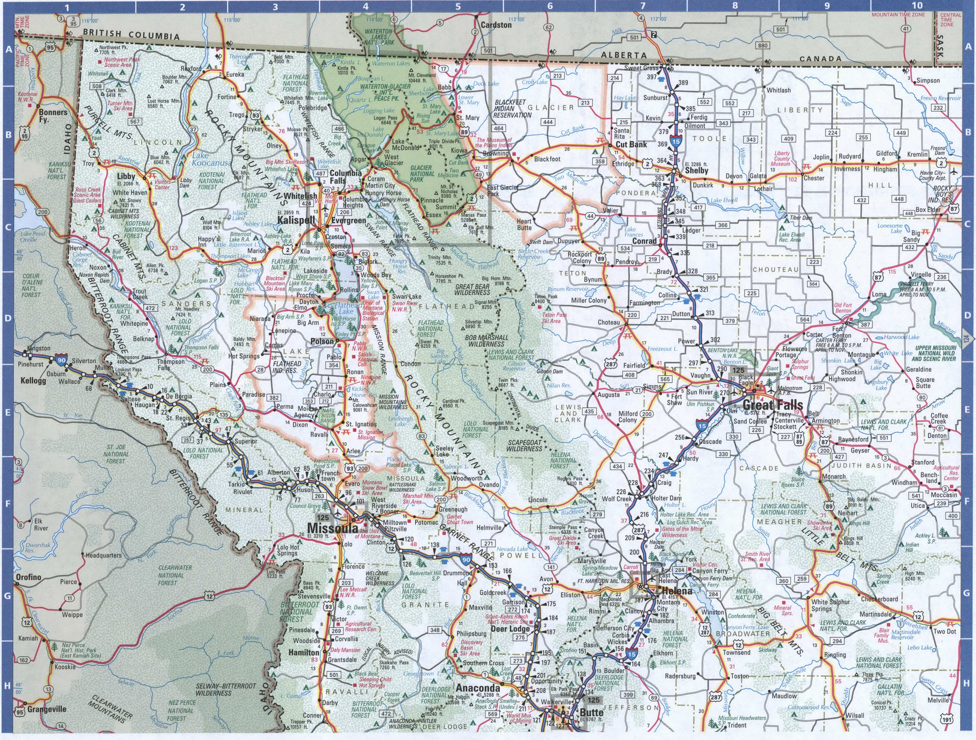 State Map Of Montana Highways - United States Map