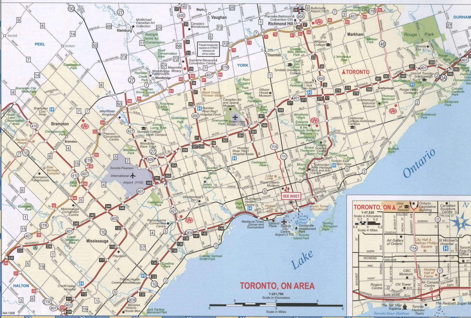 Toronto road map