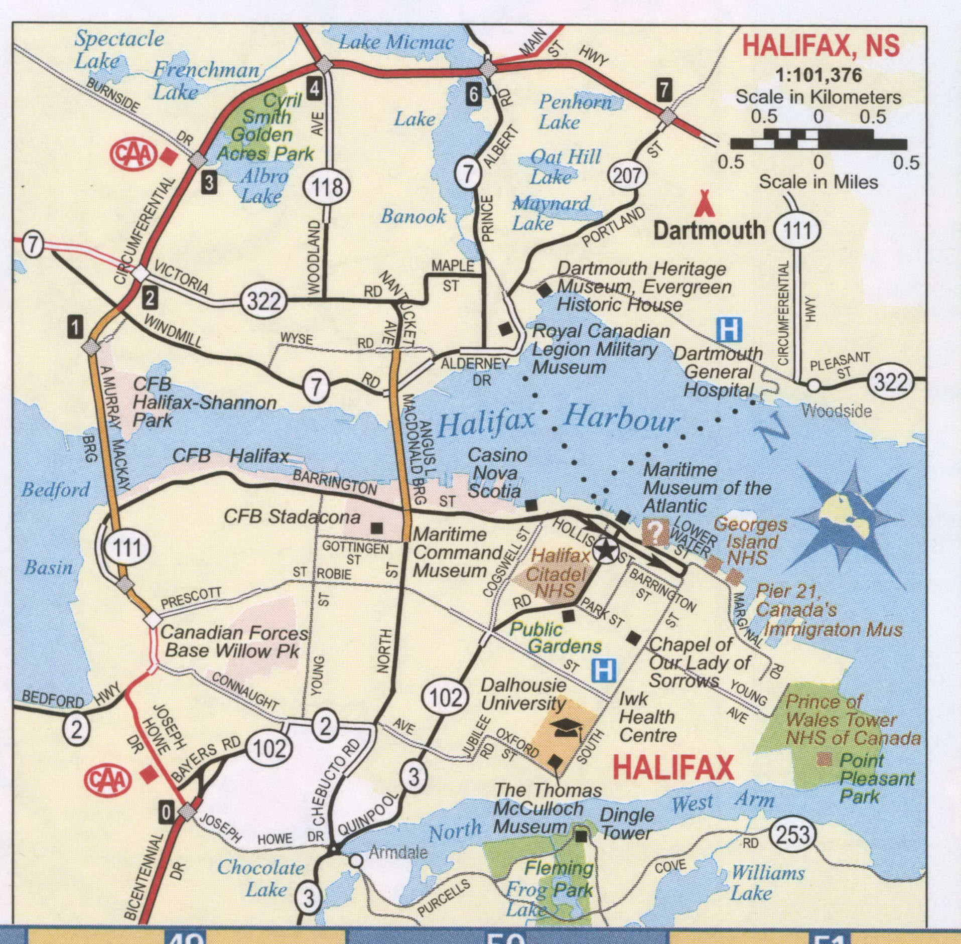 Halifax NS road map