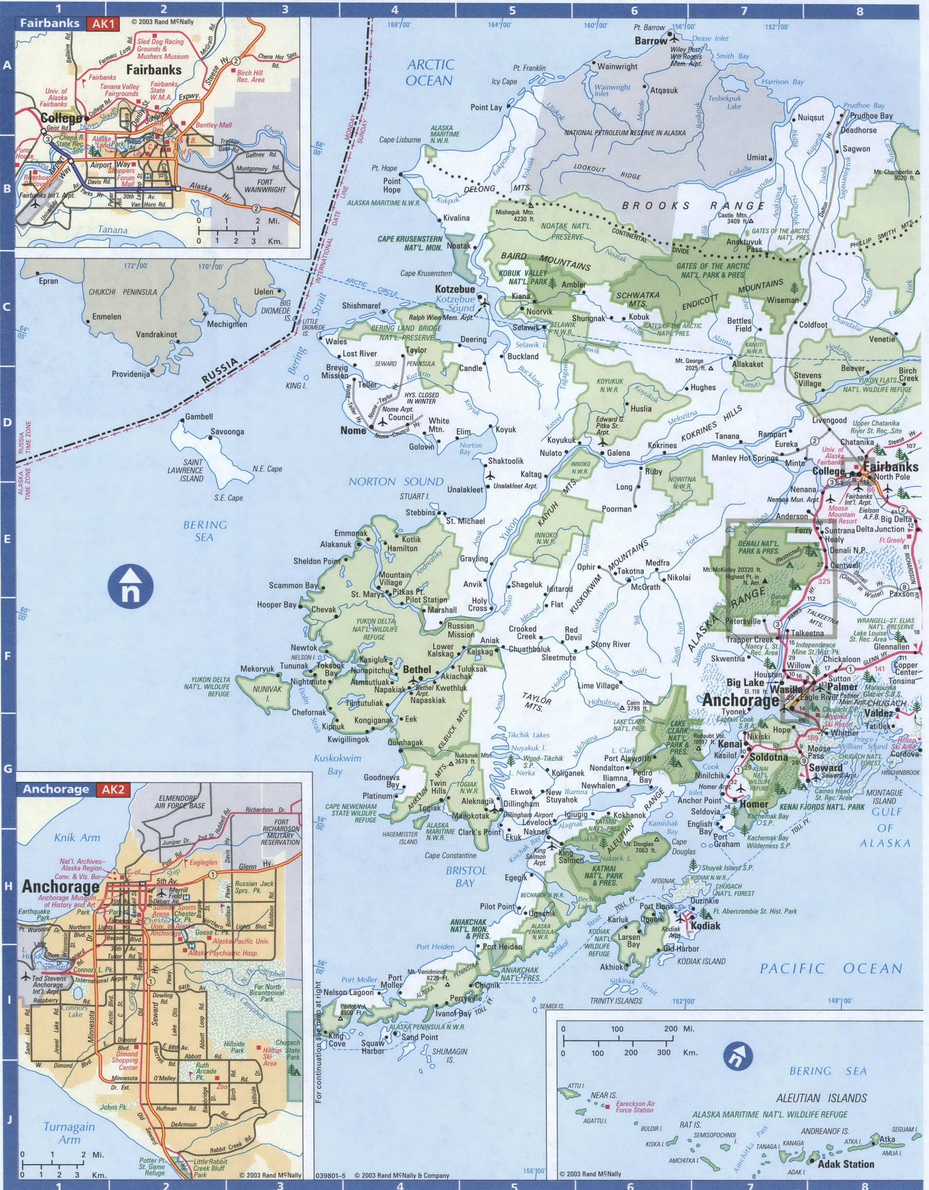 Western Alaska map