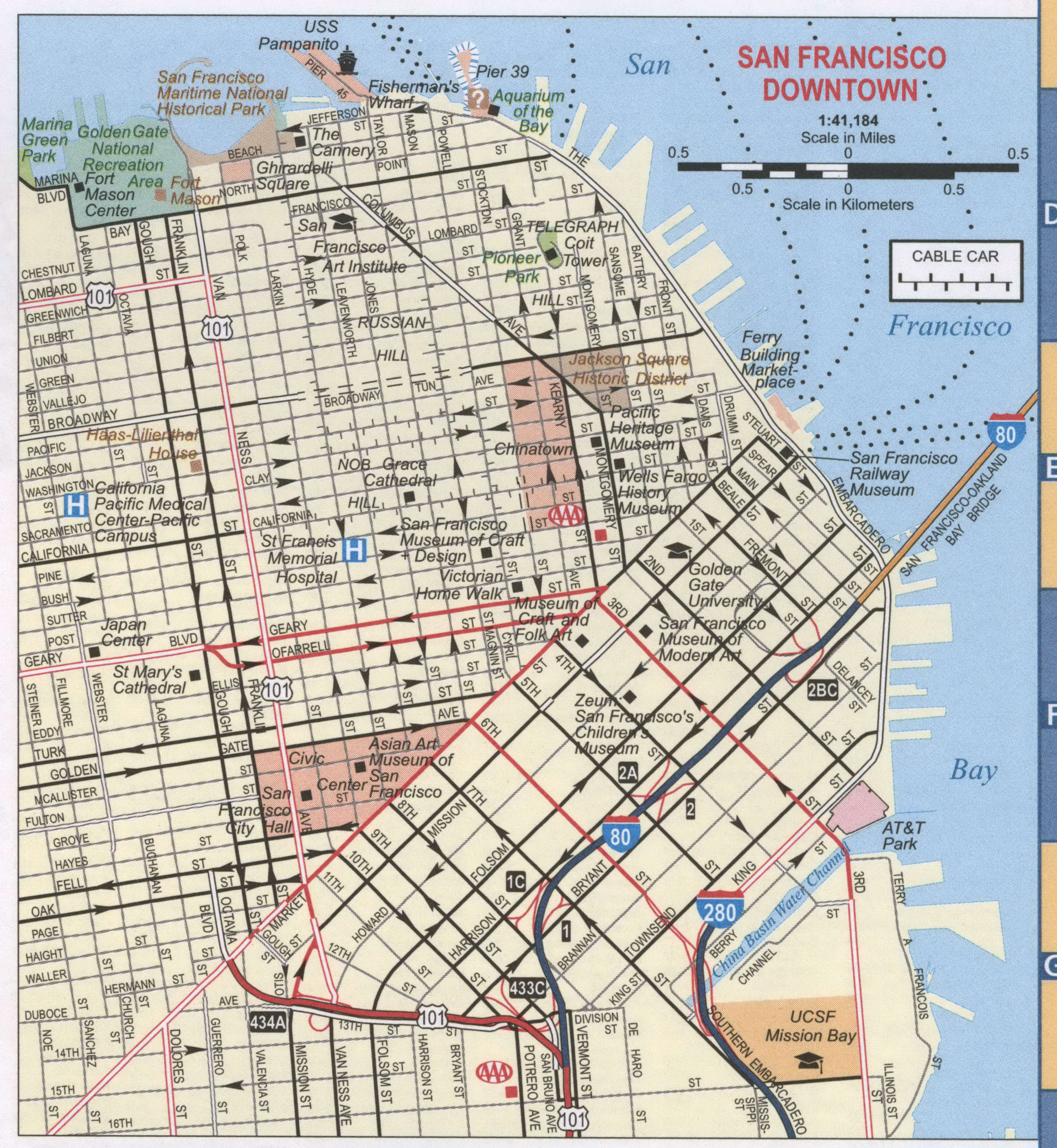 San Francisco downtown map