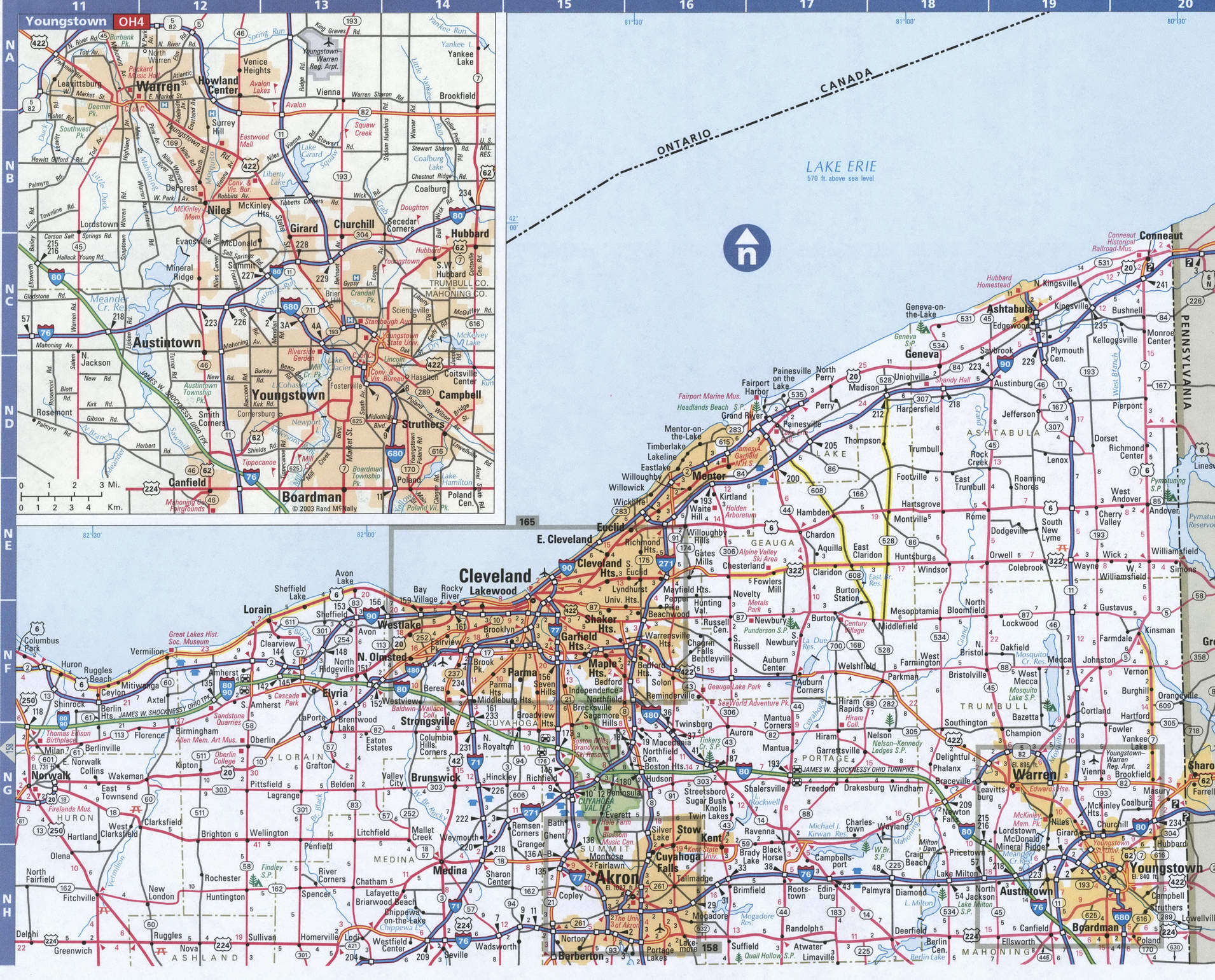 East Ohio map