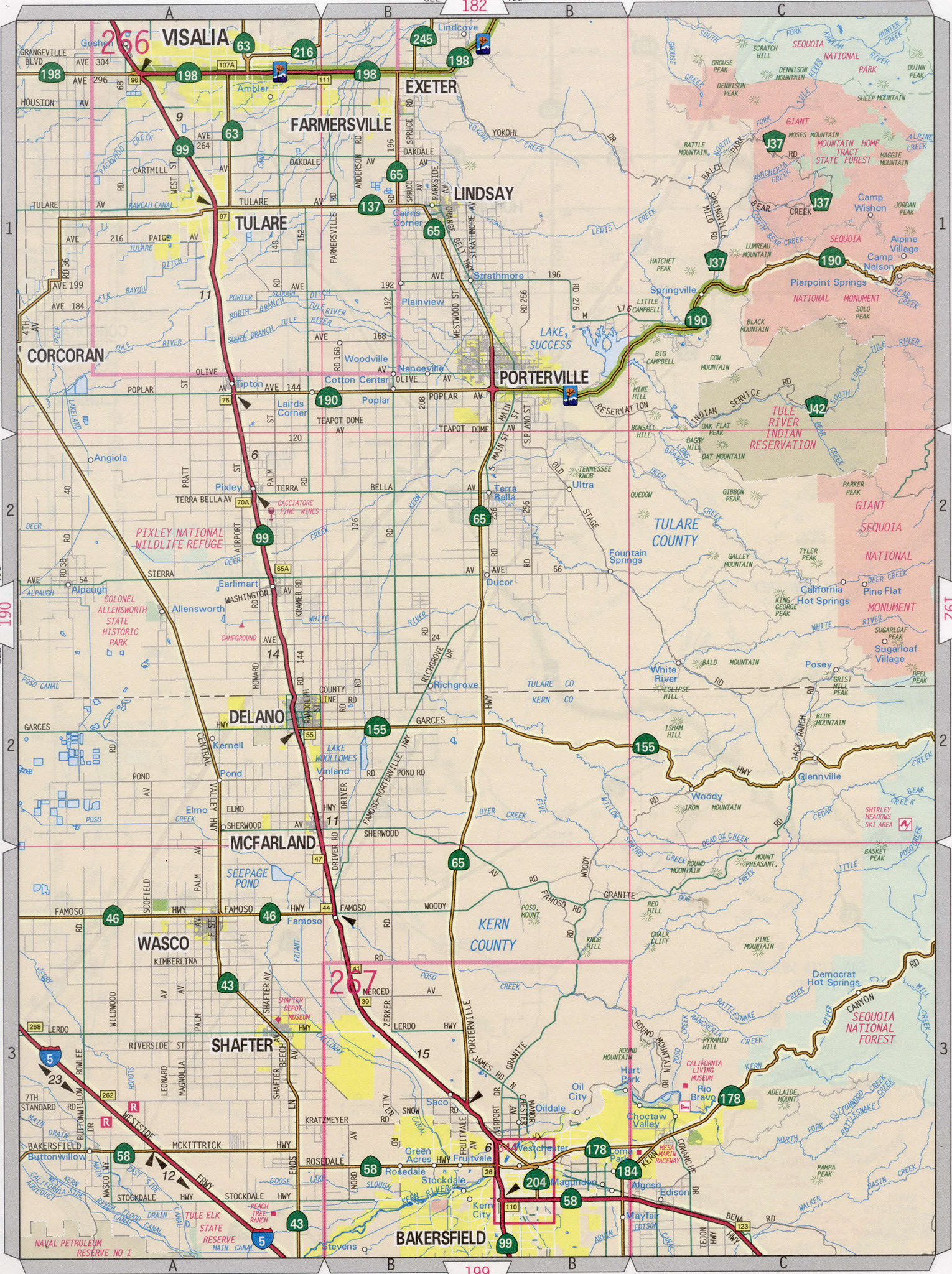File:Map of California highlighting Tulare County.svg 