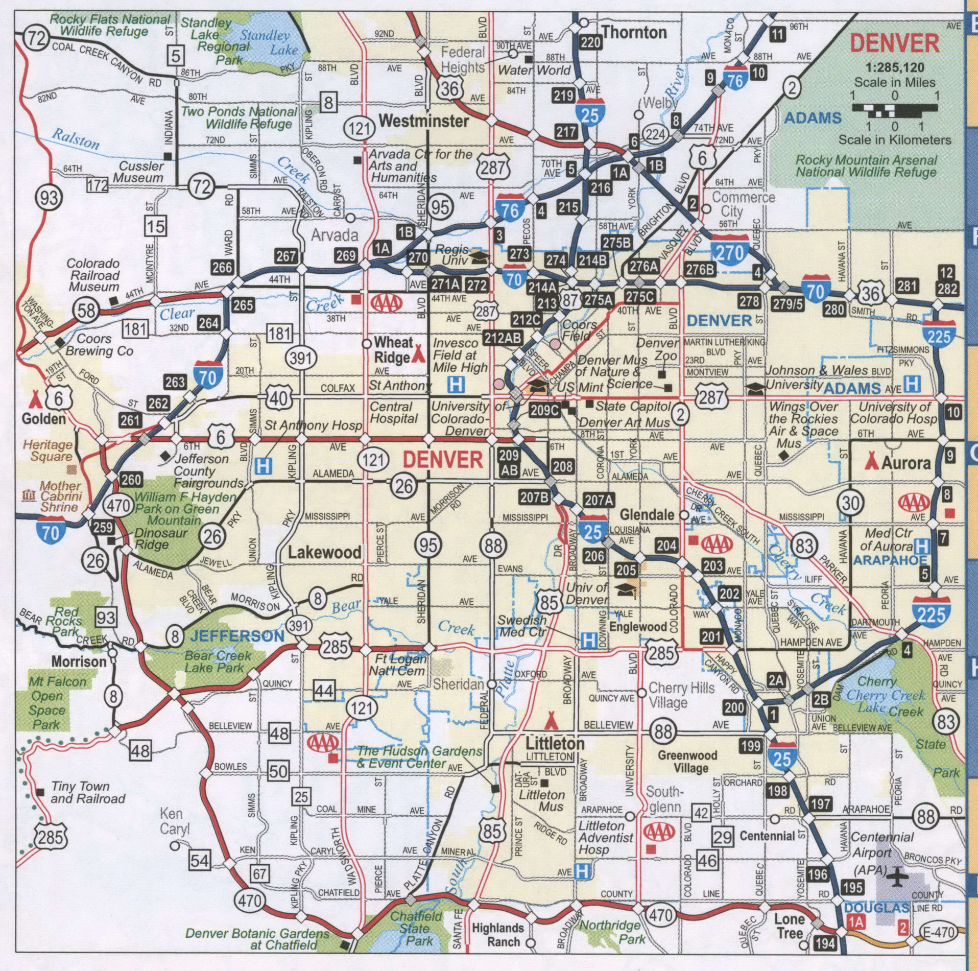 Denver road map