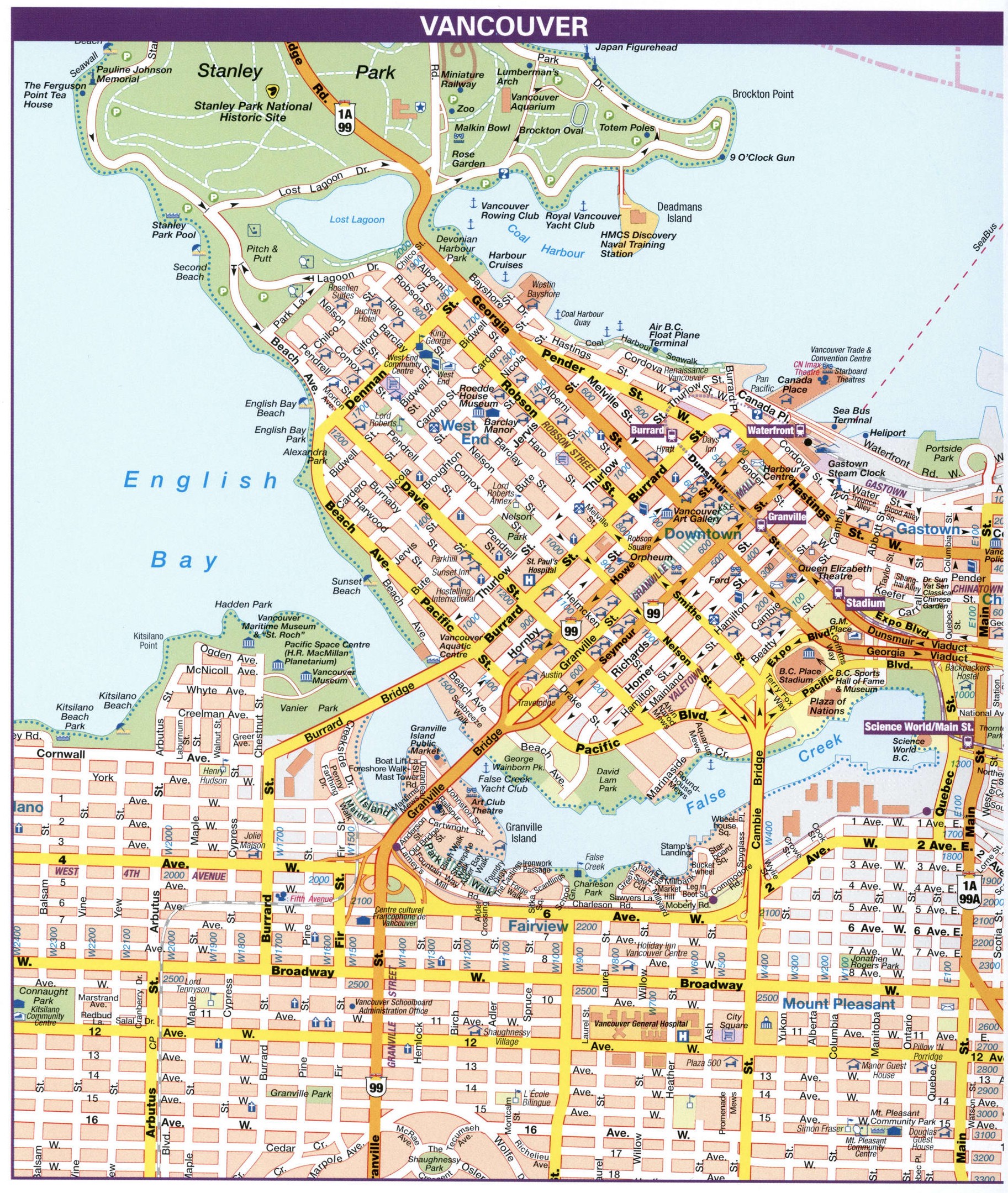 Vancouver road map