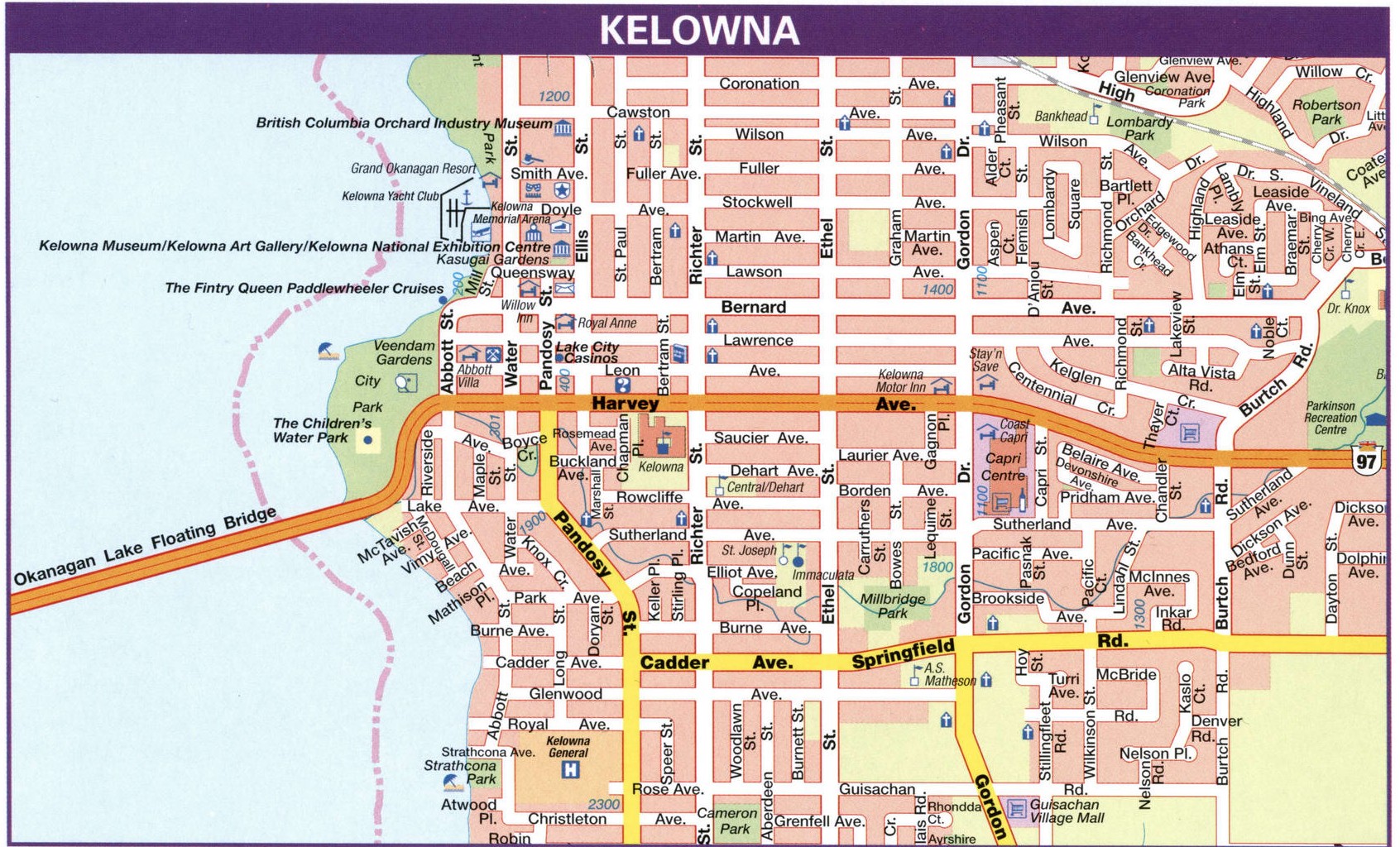 Kelowna road map
