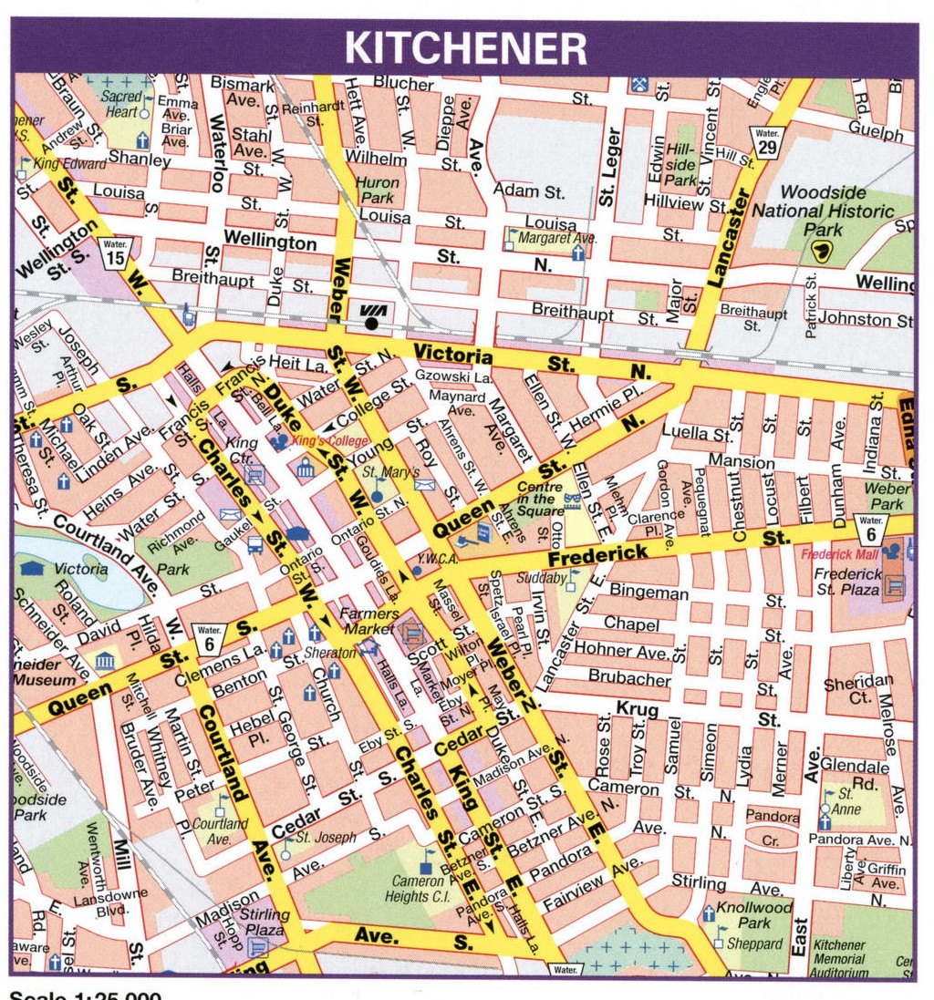 Kitchener road map