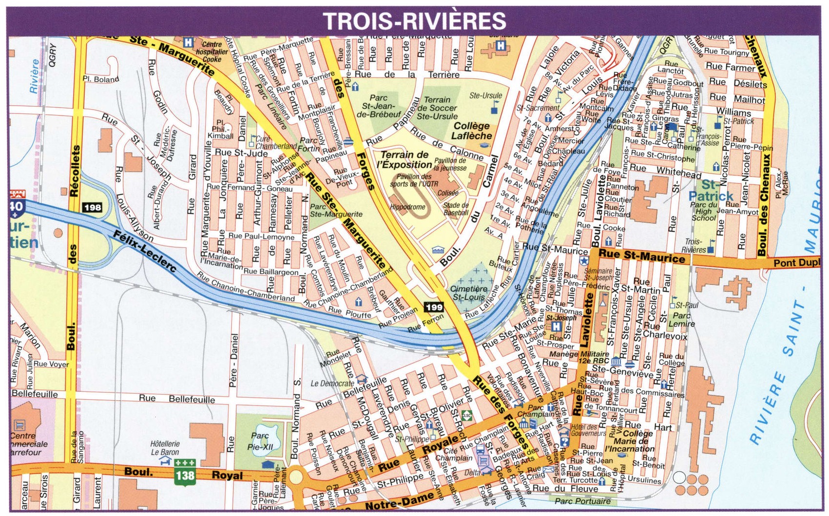 Trois-Rivieres road map