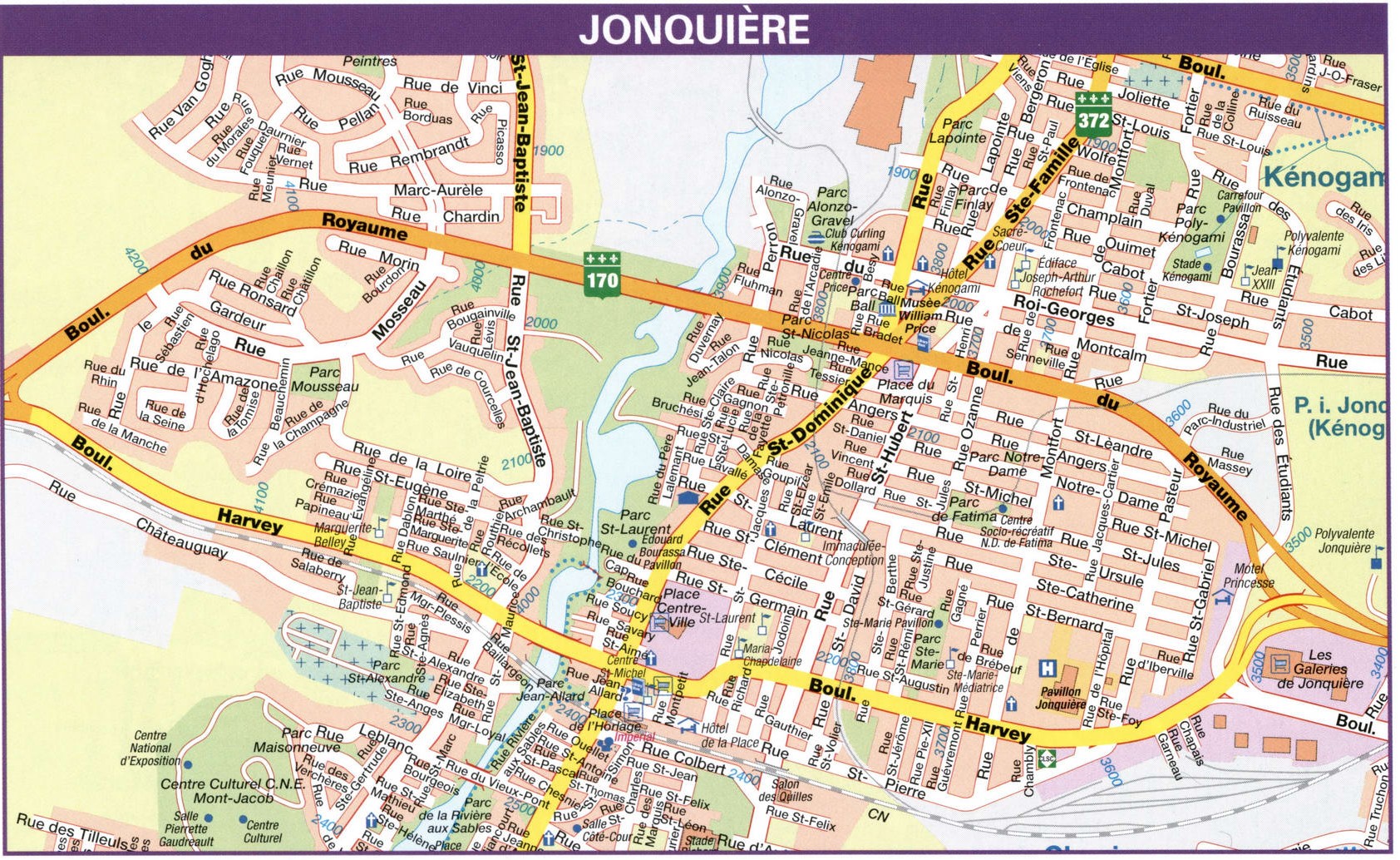 Jonquiere road map