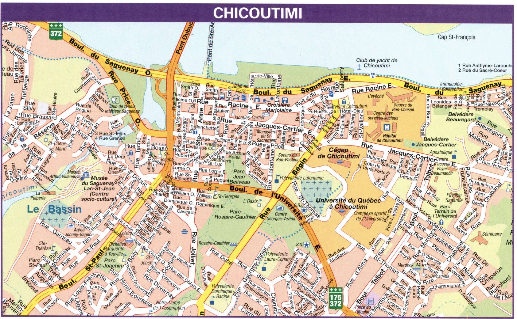 Chicoutimi road map