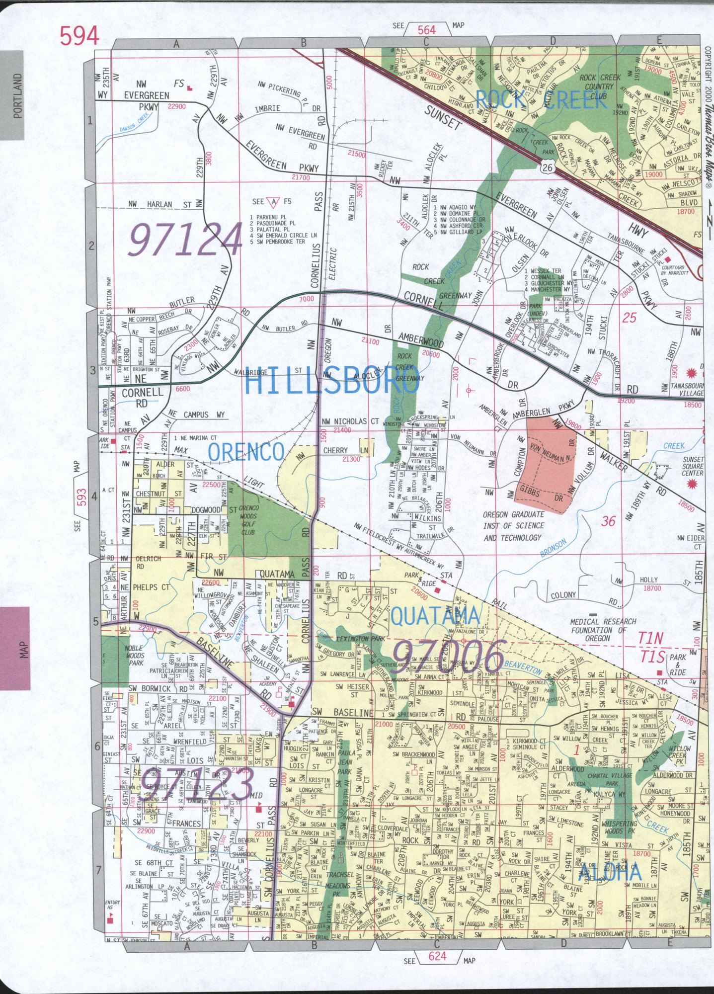 Hillsboro city map streets