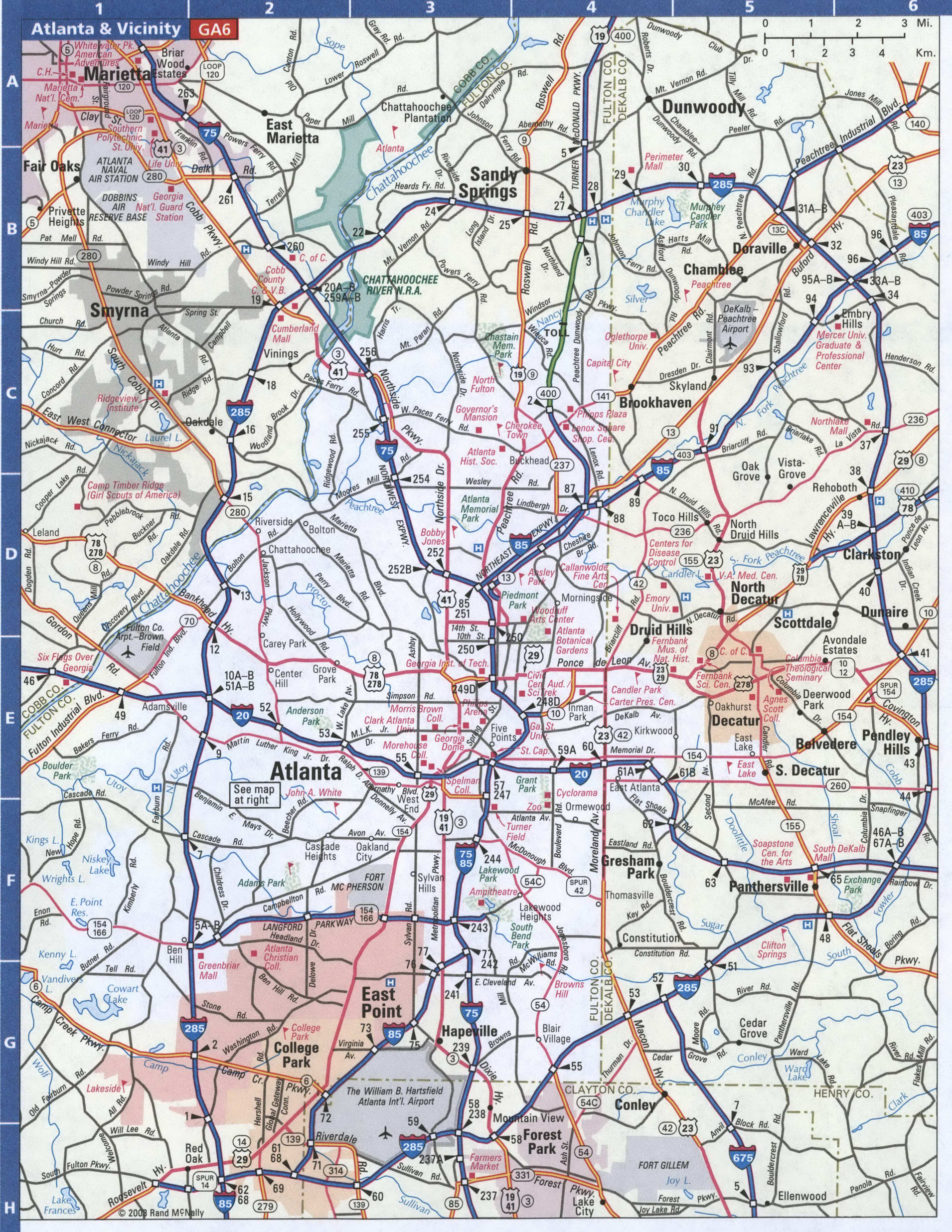 Atlanta city map