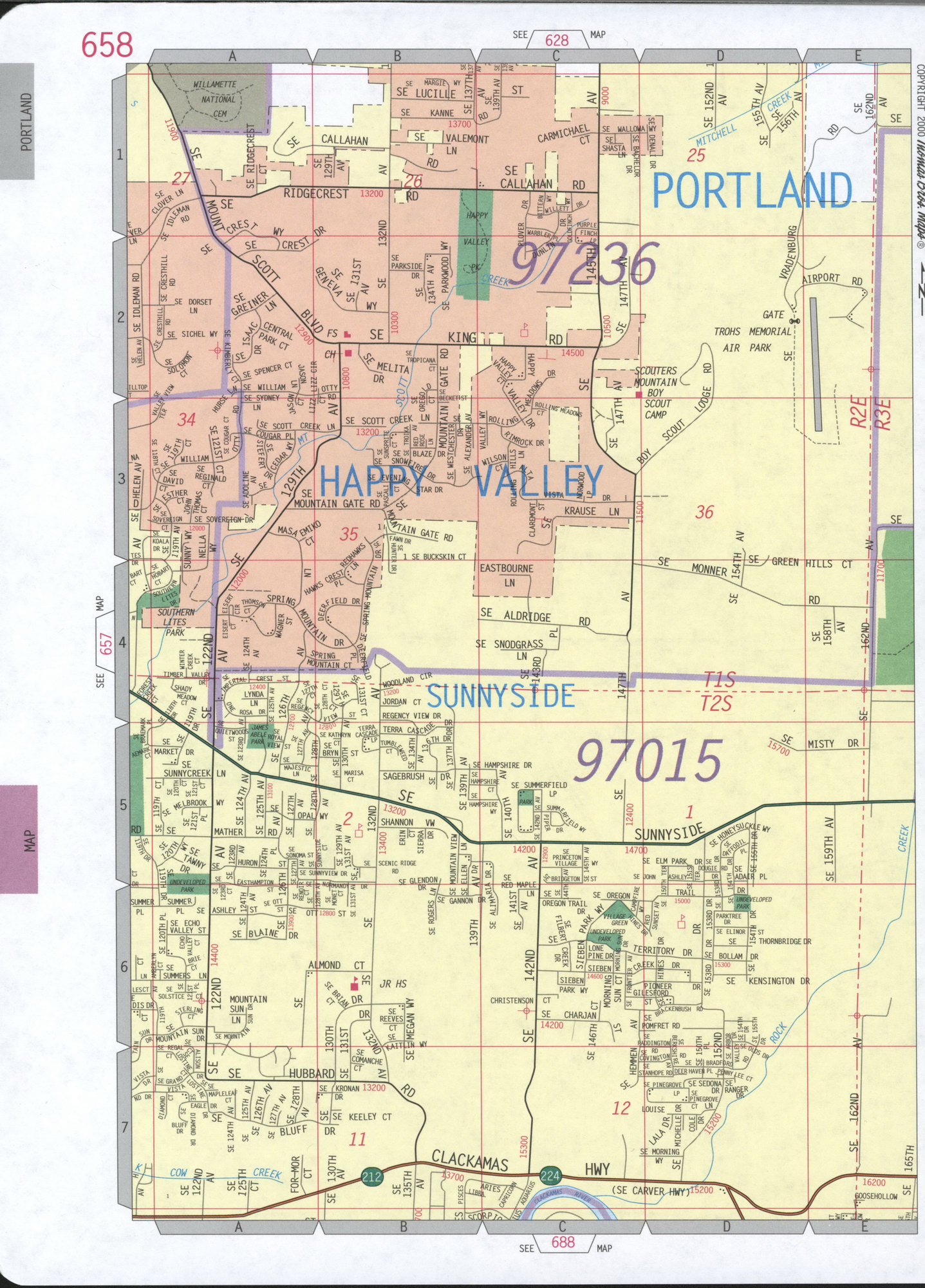 Portland Southwest map