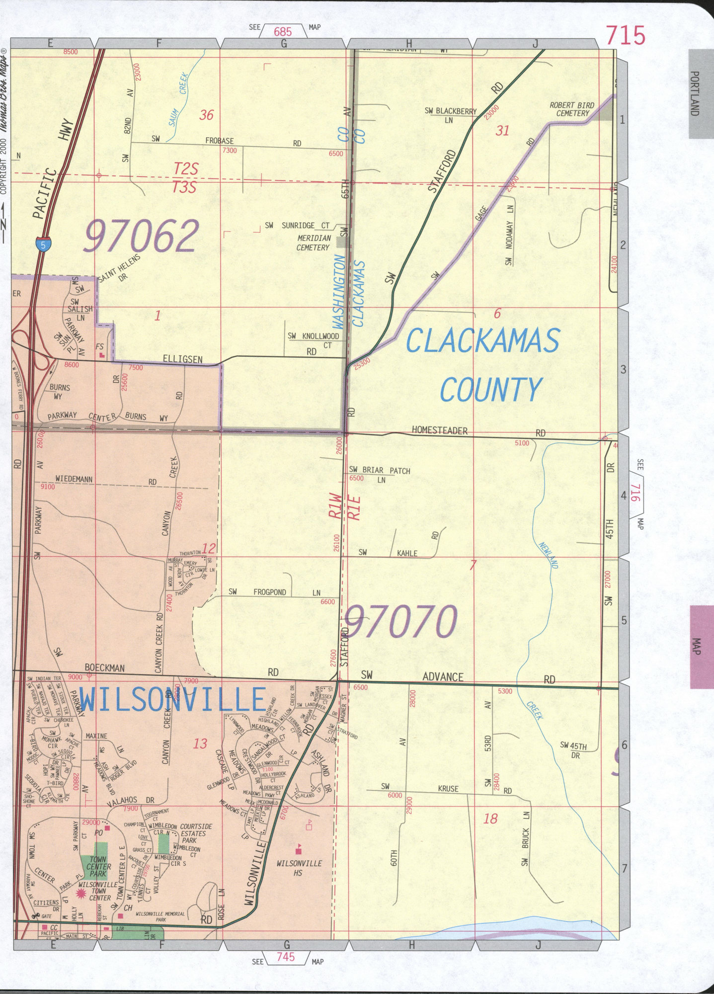 Wilsonville city map