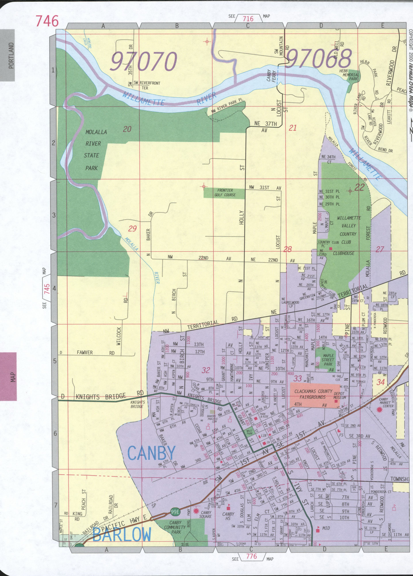 Canby city map