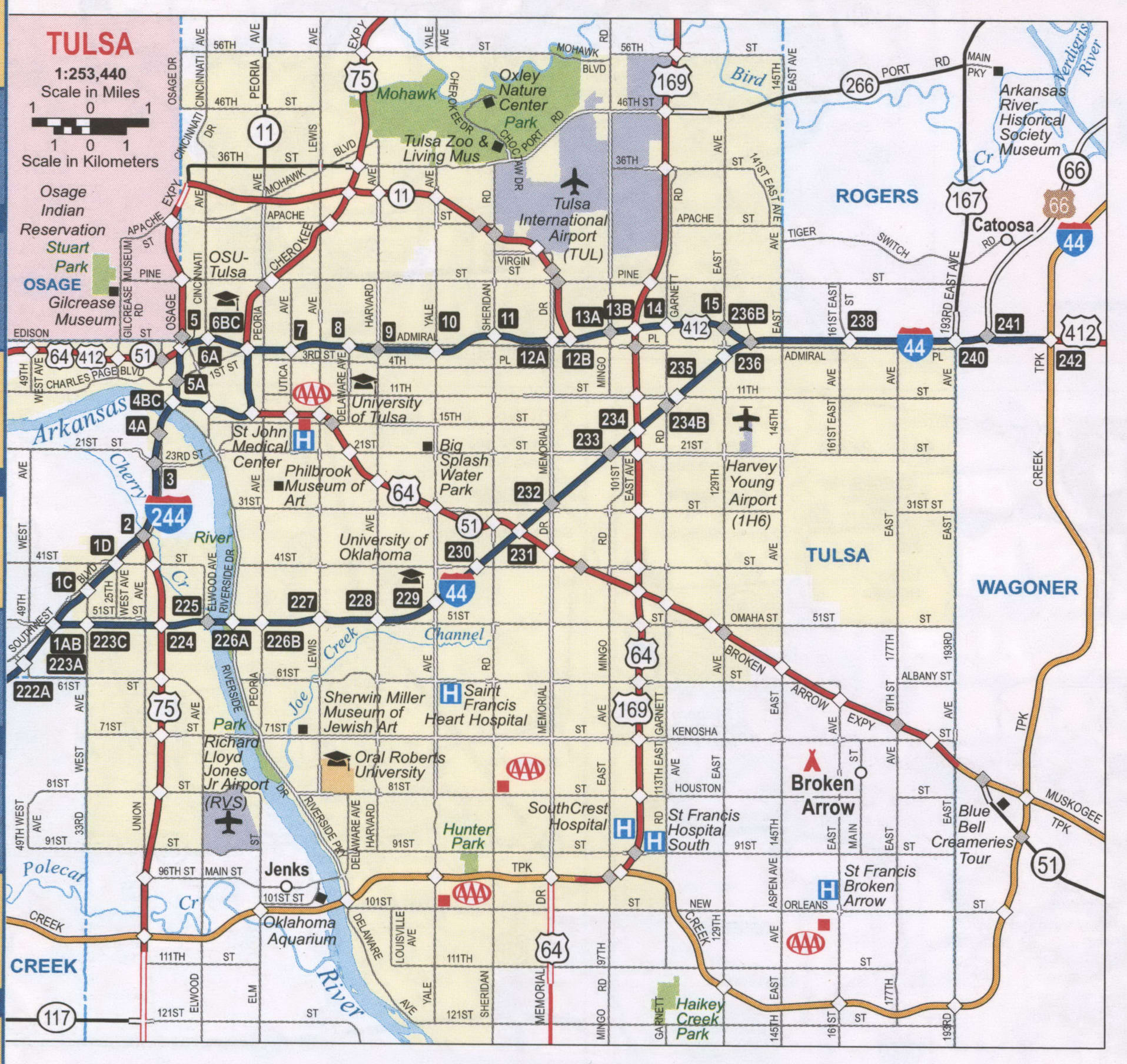 Tulsa road map