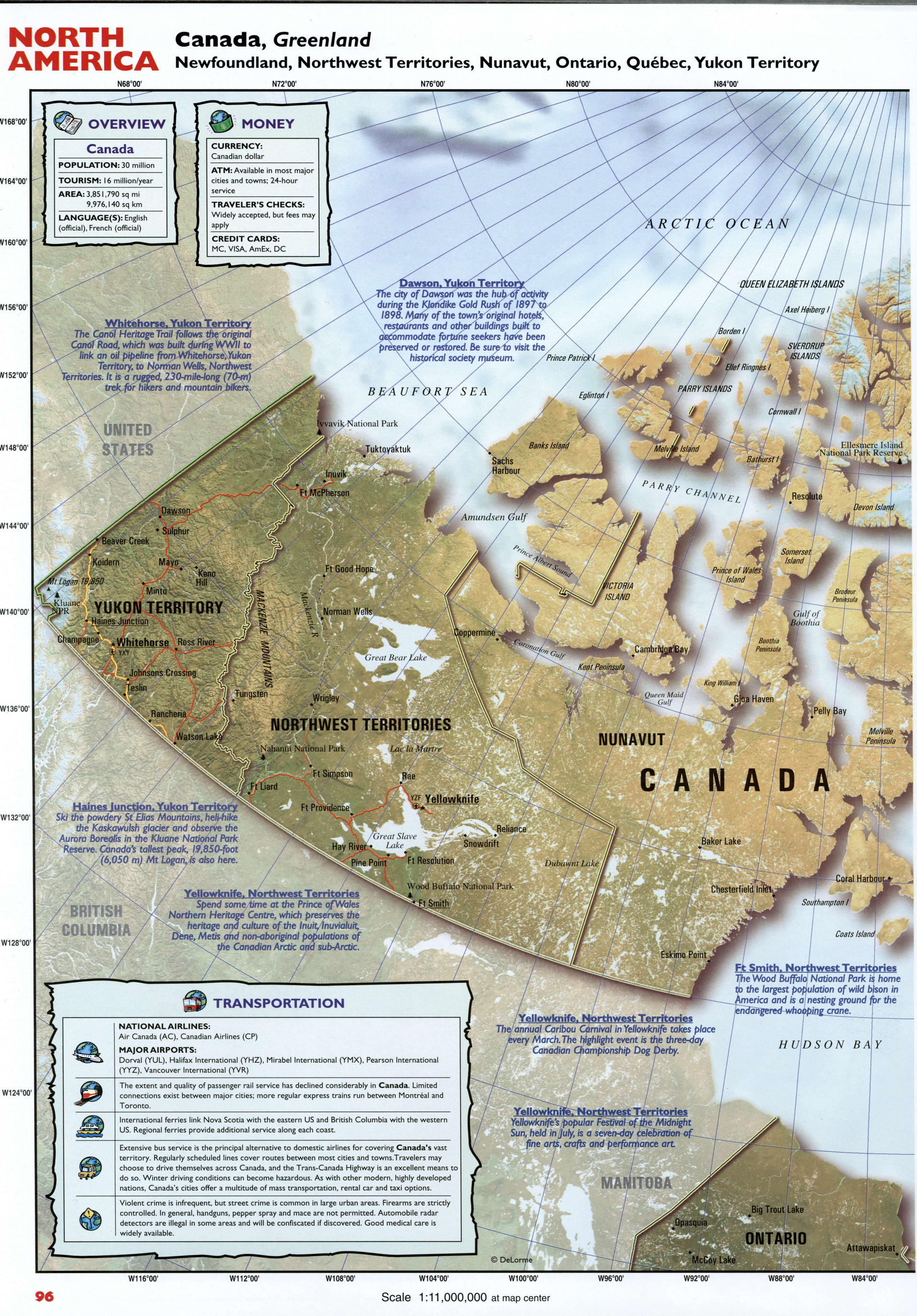 map Northwest territories and Nunavut
