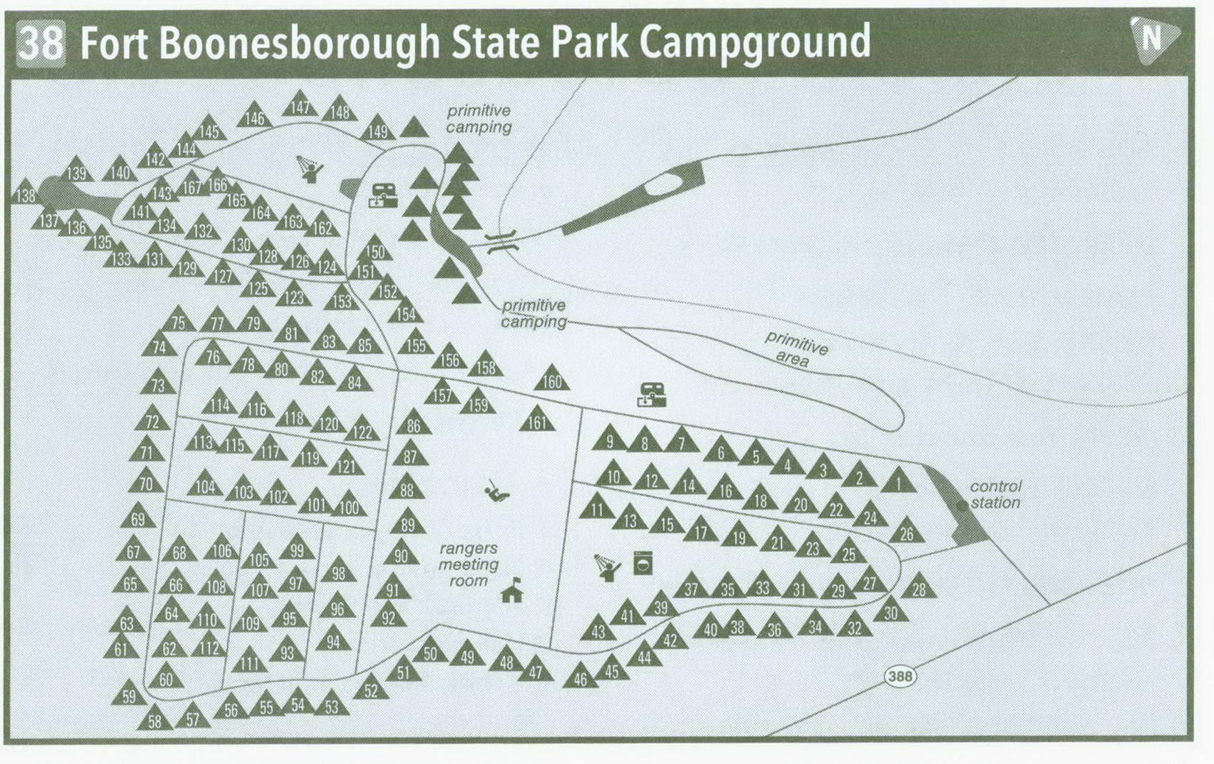 Fort Boonesborough State Park Campground in Kentucky on map KY how to ...