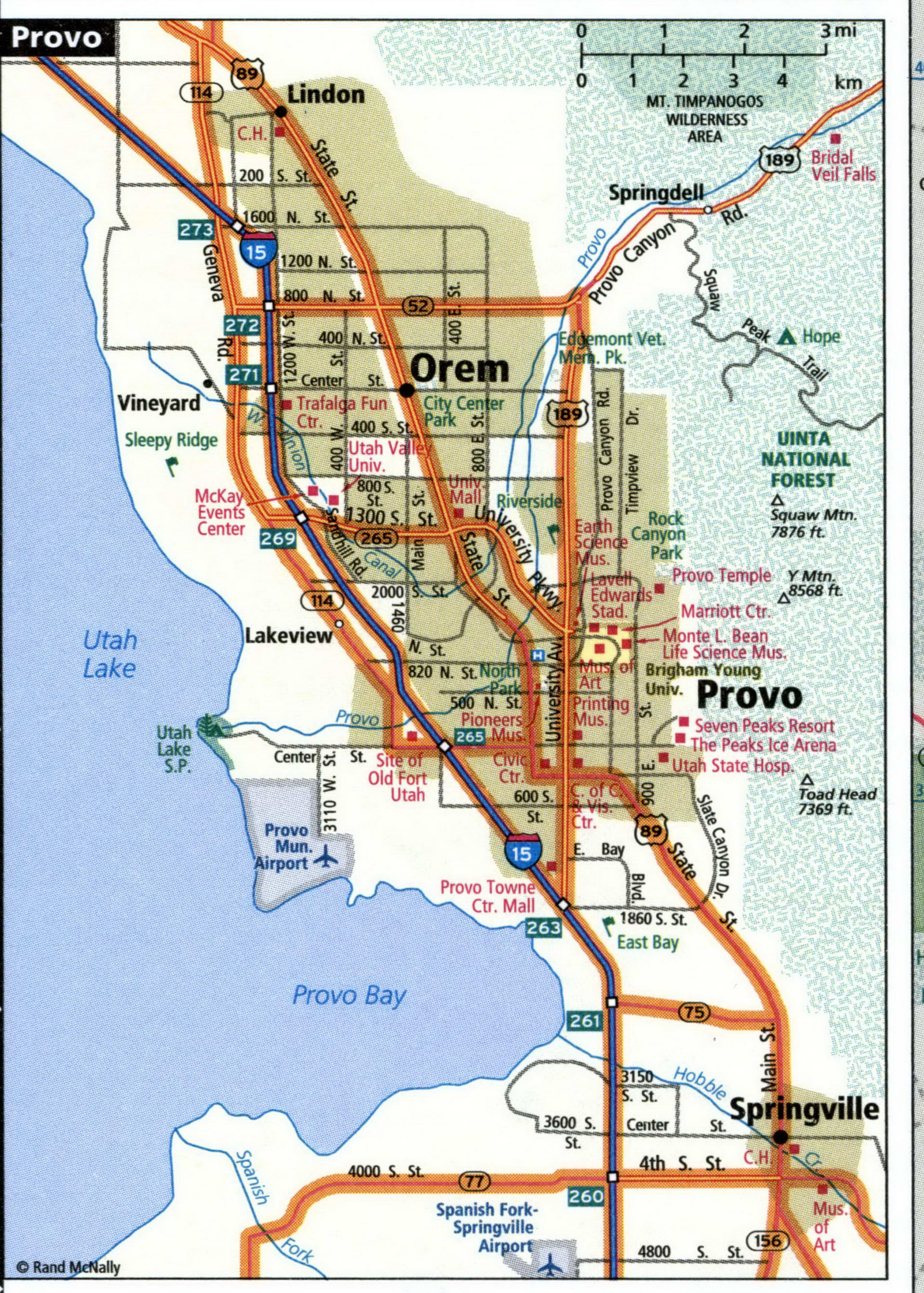 Provo city map for truckers