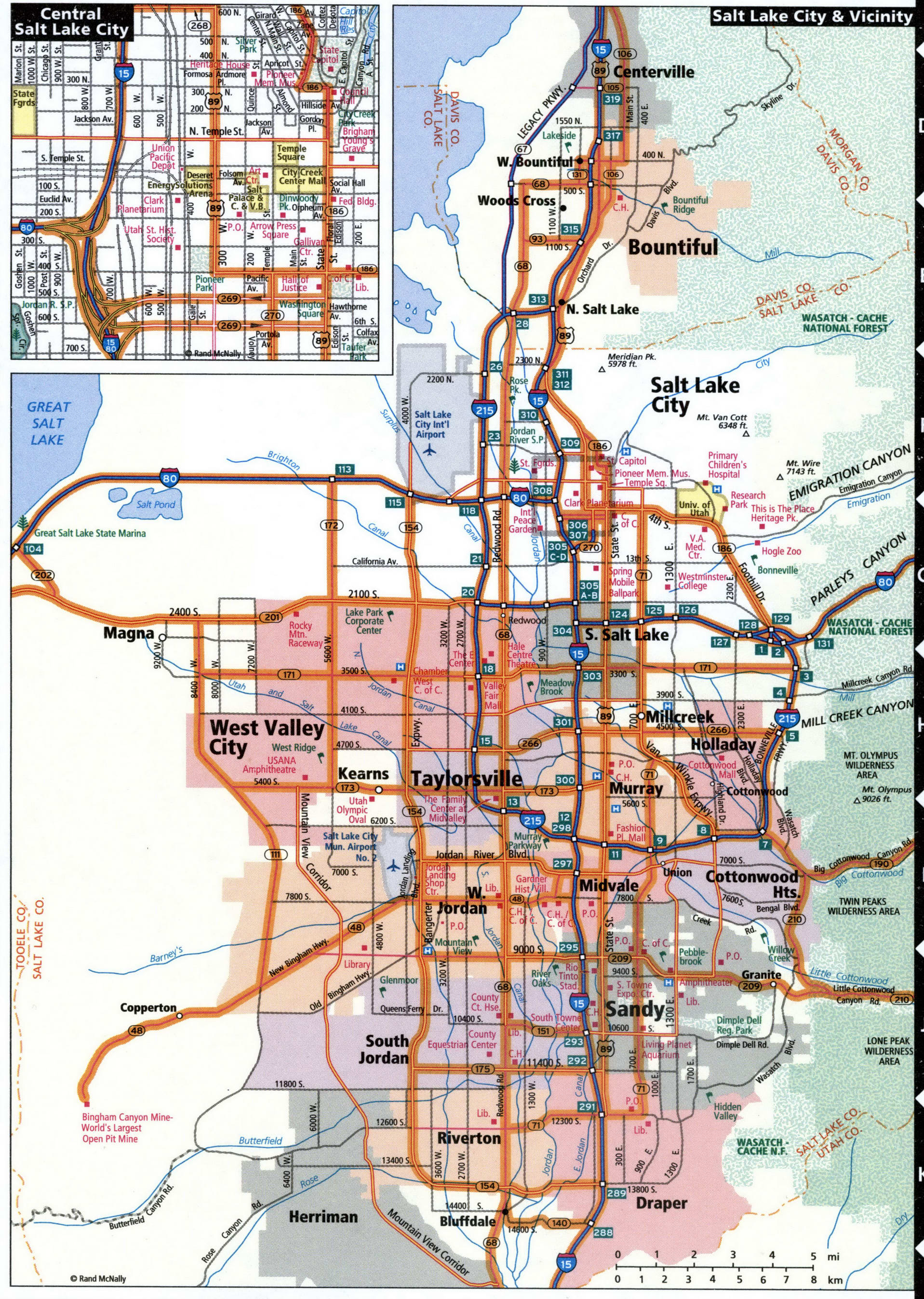 Salt Lake city map for truckers