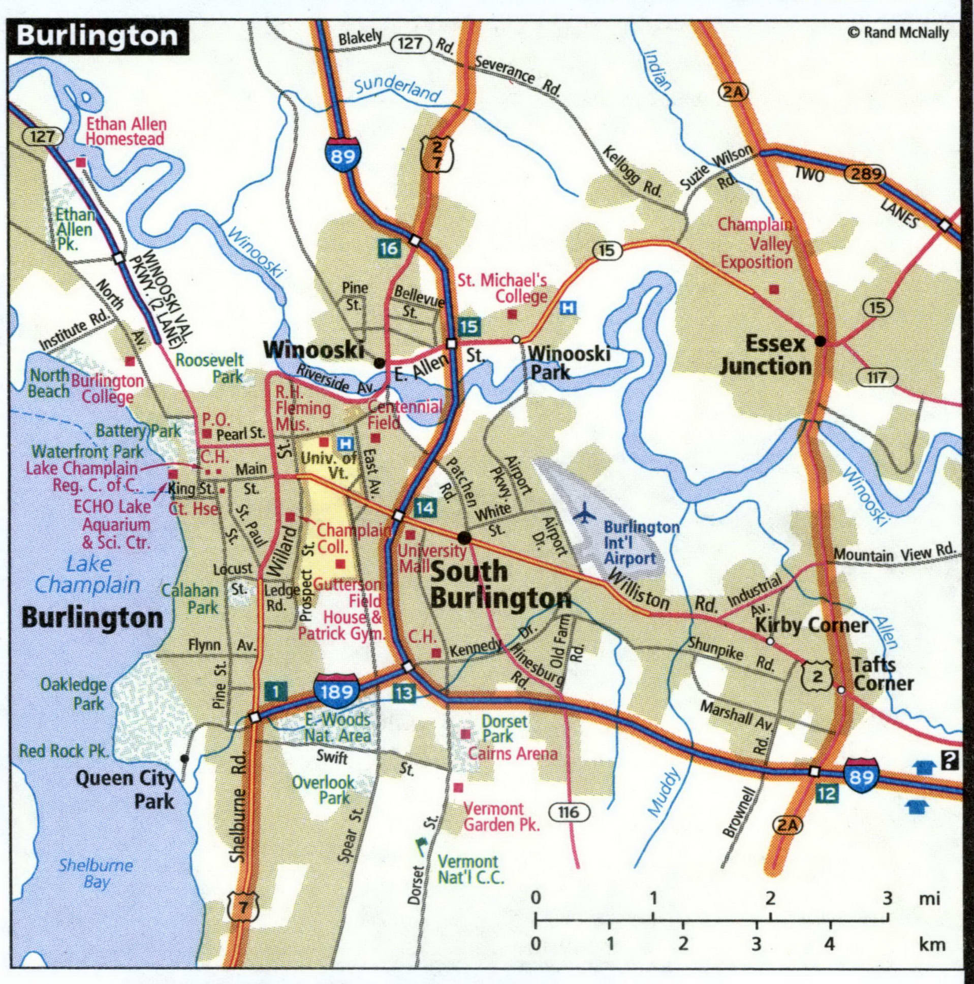 Burlington city map for truckers