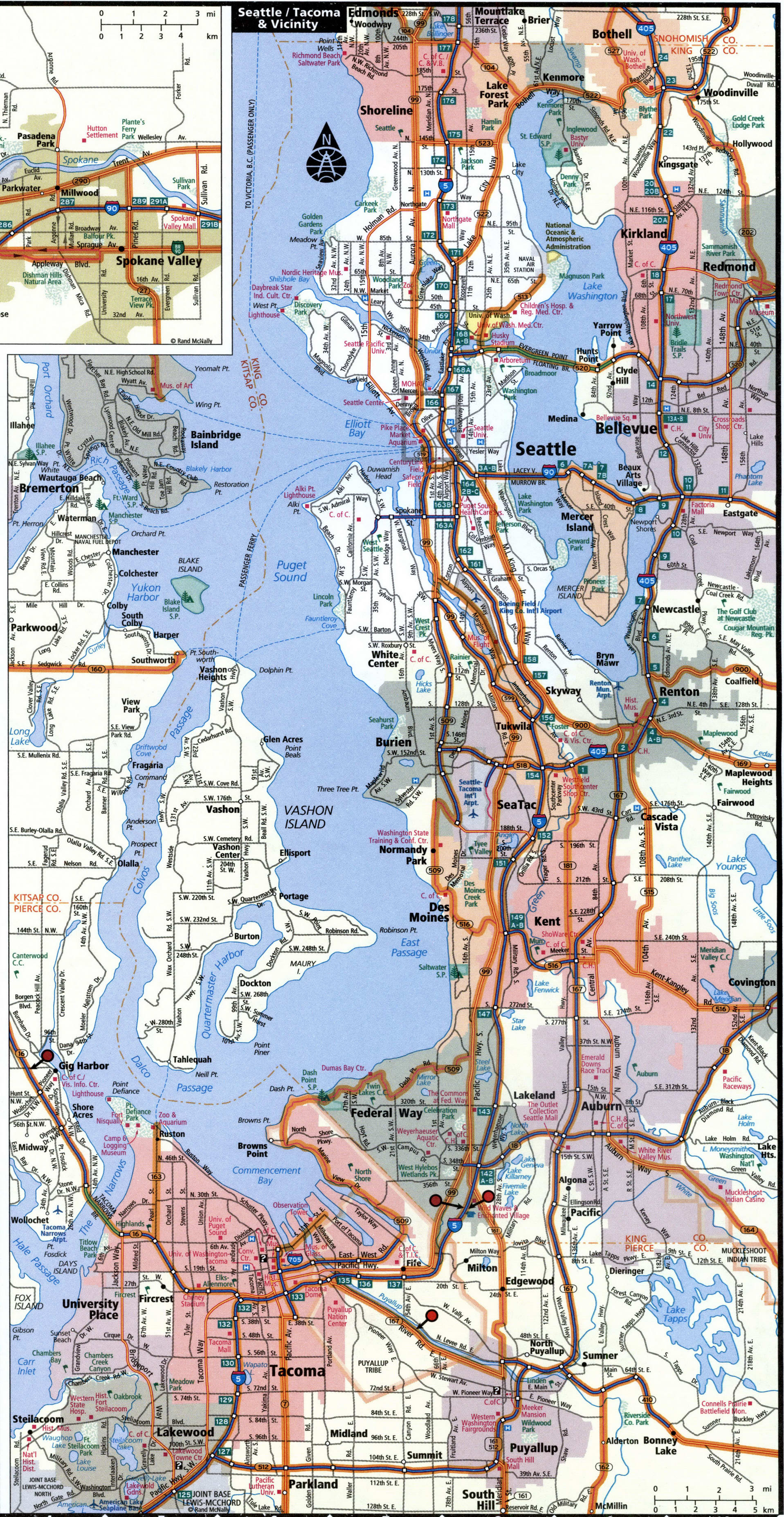 Seattle city map for truckers