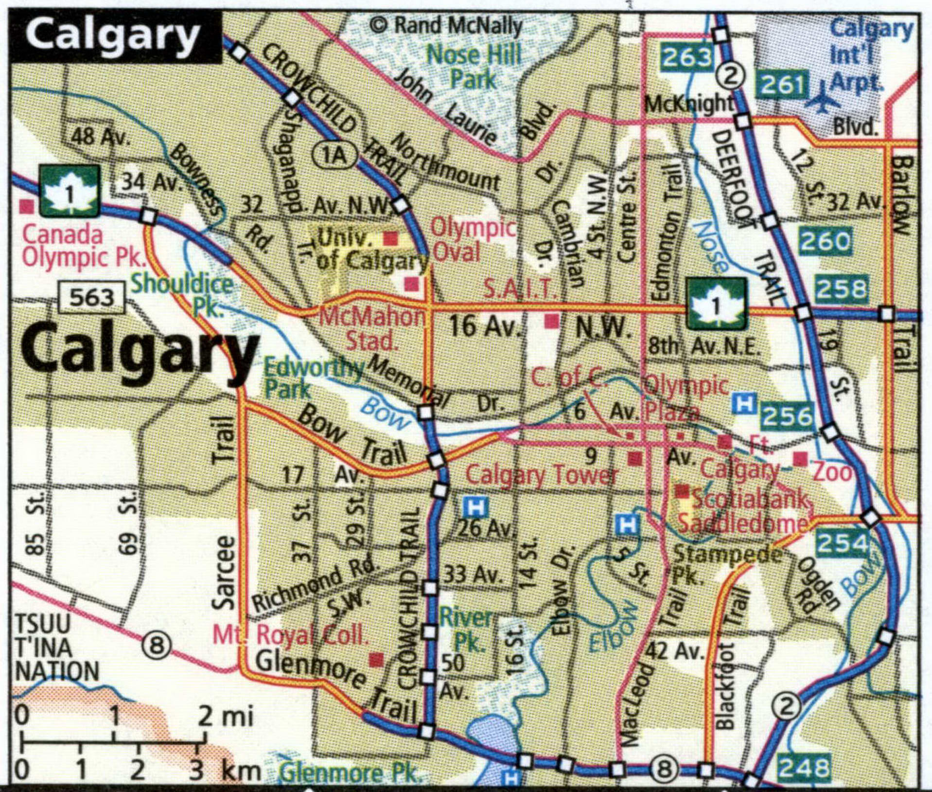 Calgary city map for truckers