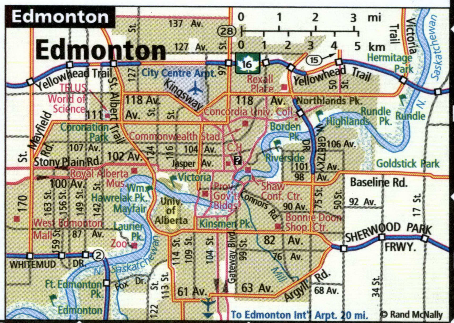 Edmonton city map for truckers