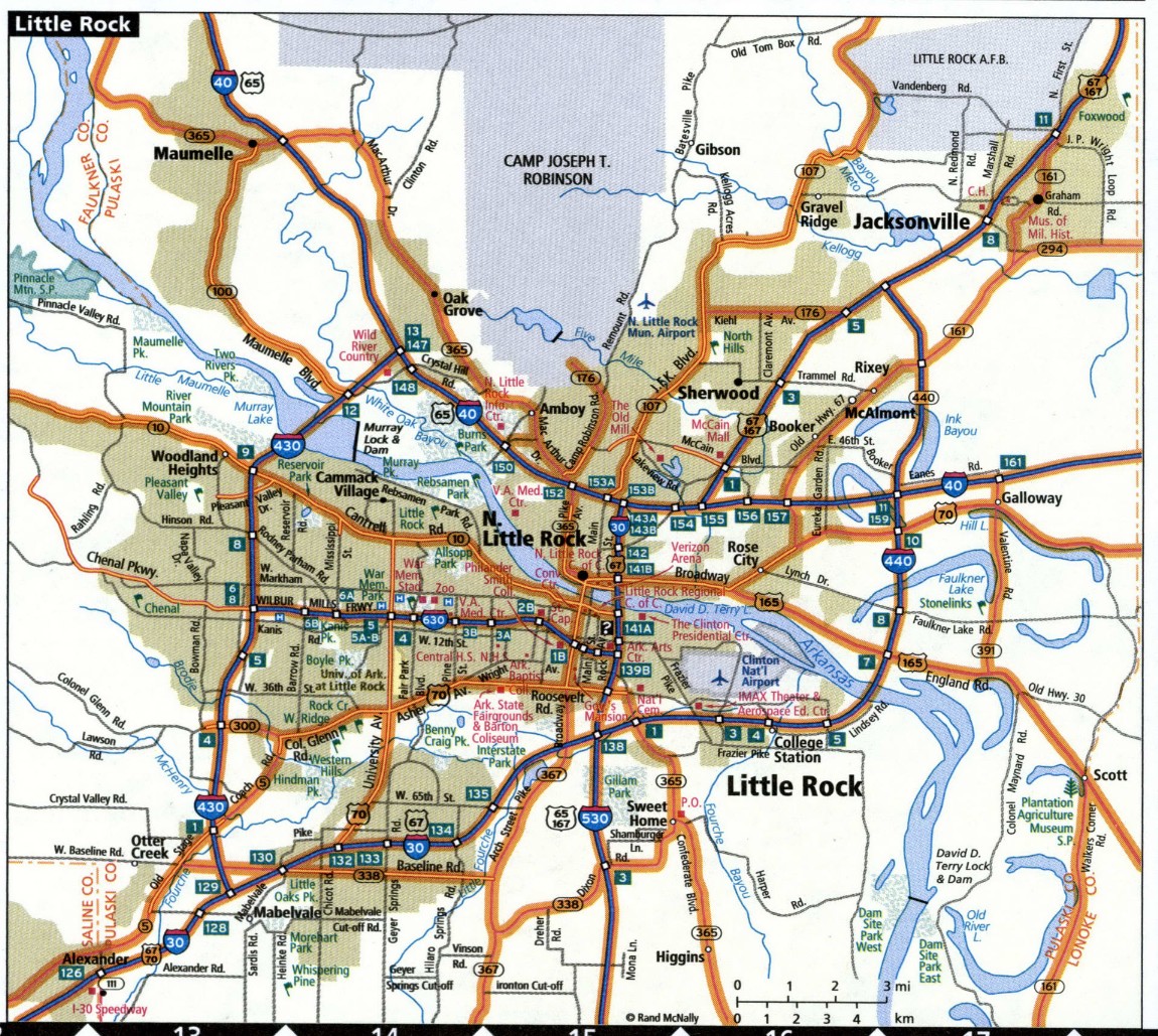 Little Rock map for truckers