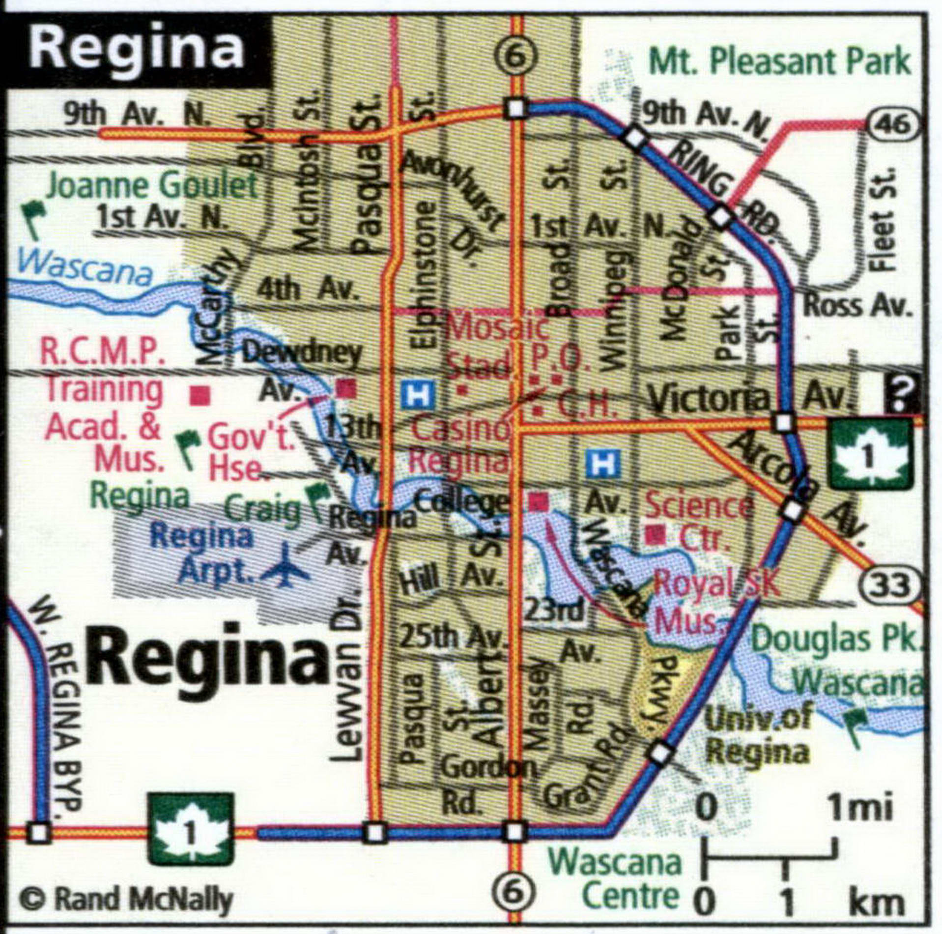 Regina city map for truckers