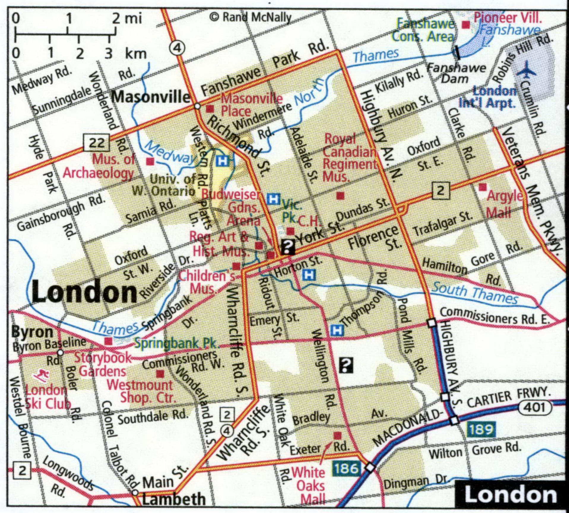 London city map for truckers