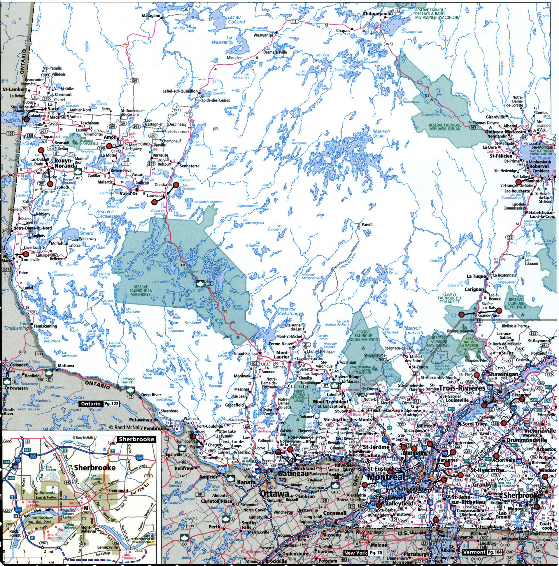 Quebec province map for truckers