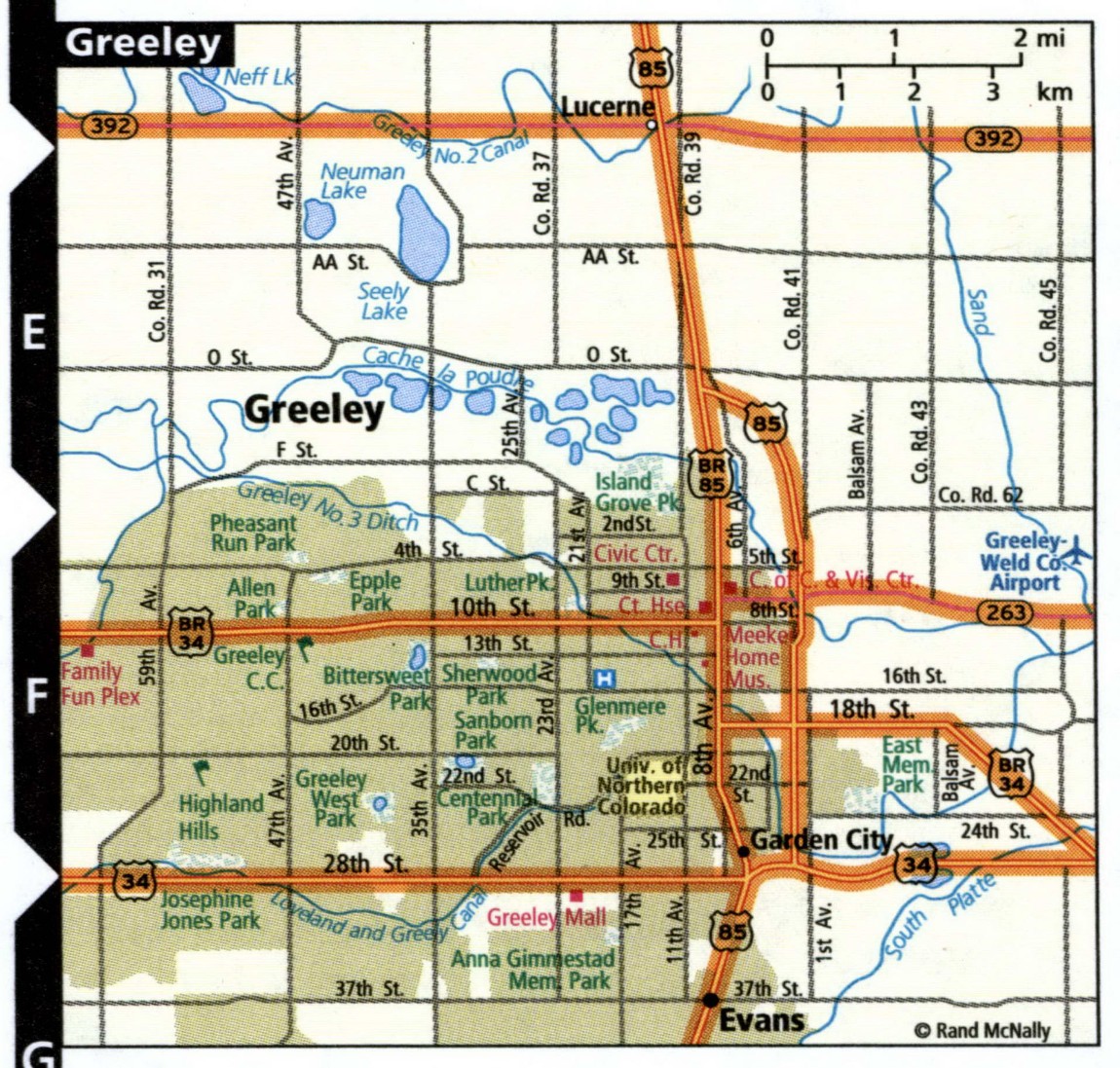 Greeley map for truckers