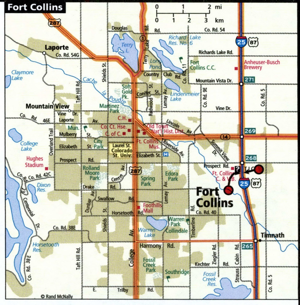 Fort Collins map for truckers