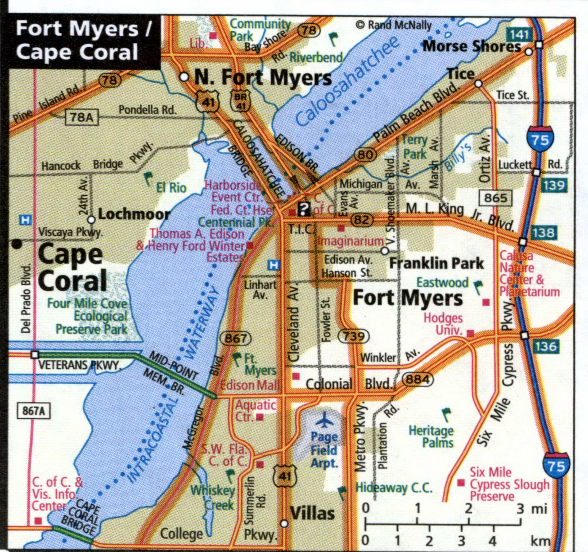 Fort Myers map for truckers
