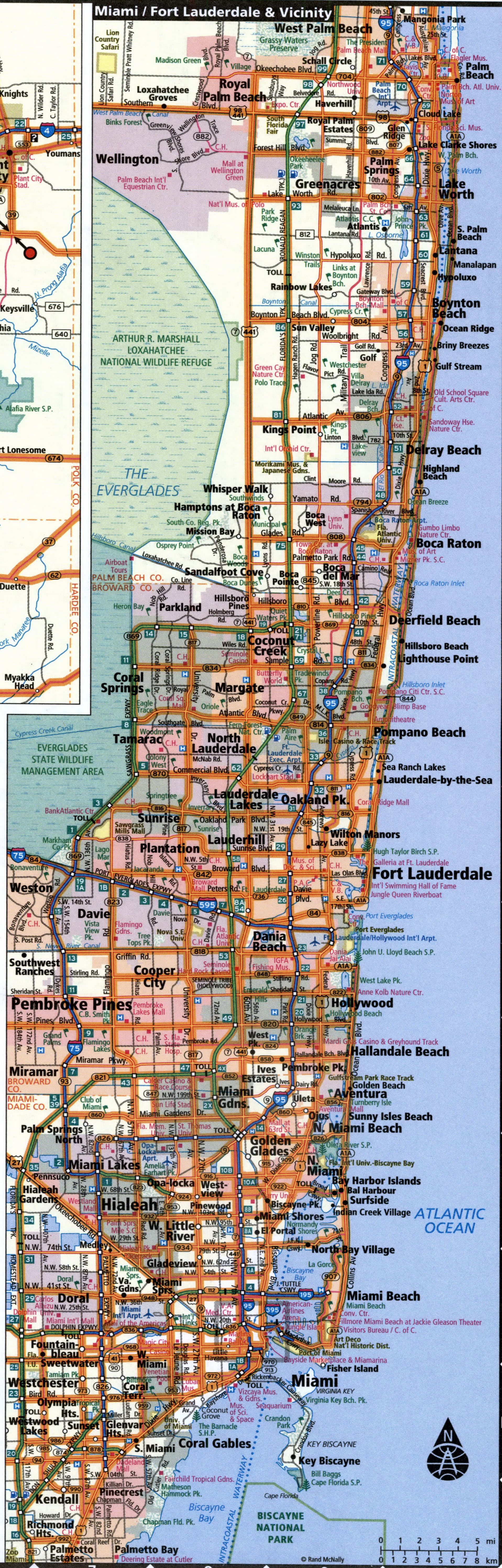 Miami map for truckers
