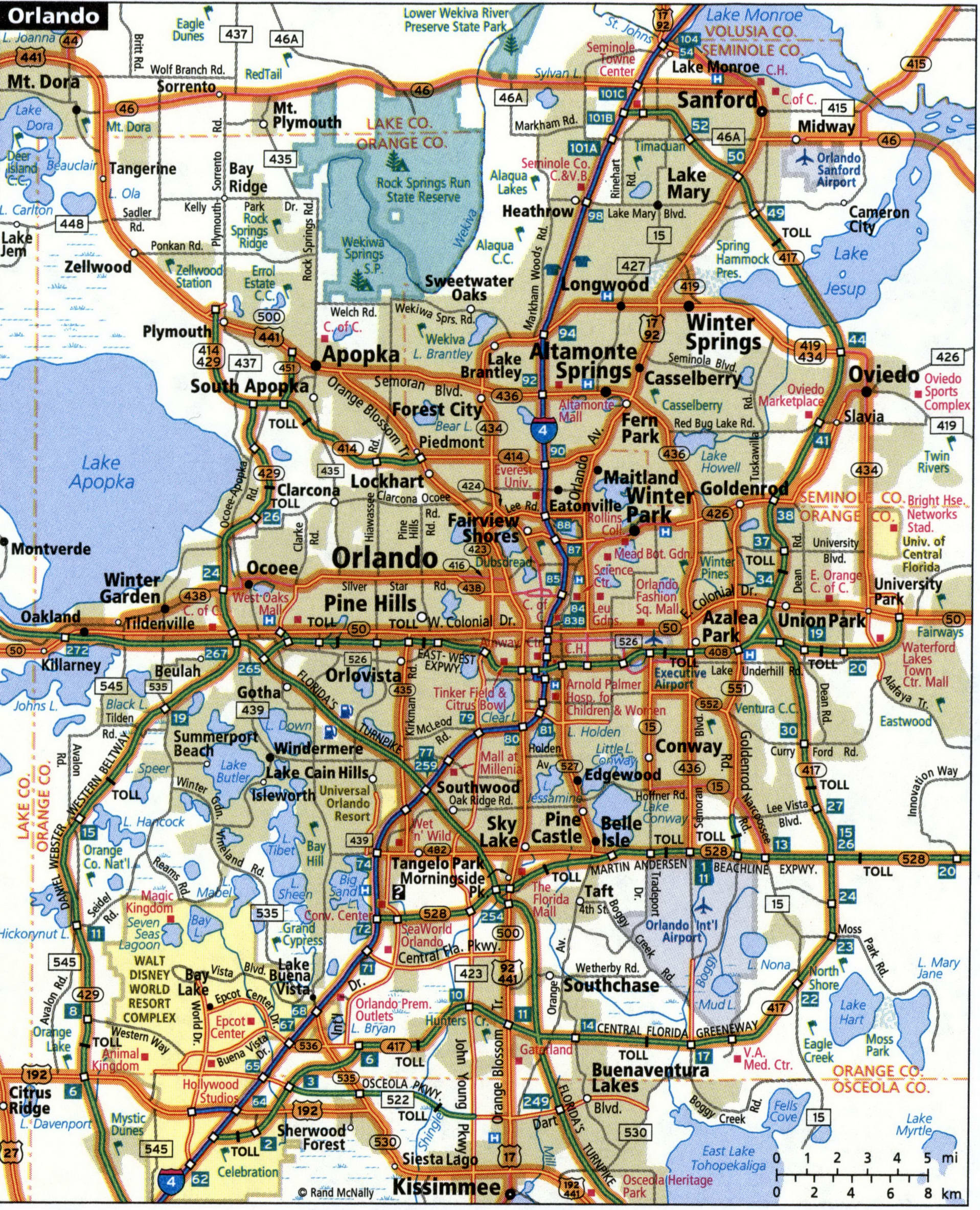 Orlando map for truckers