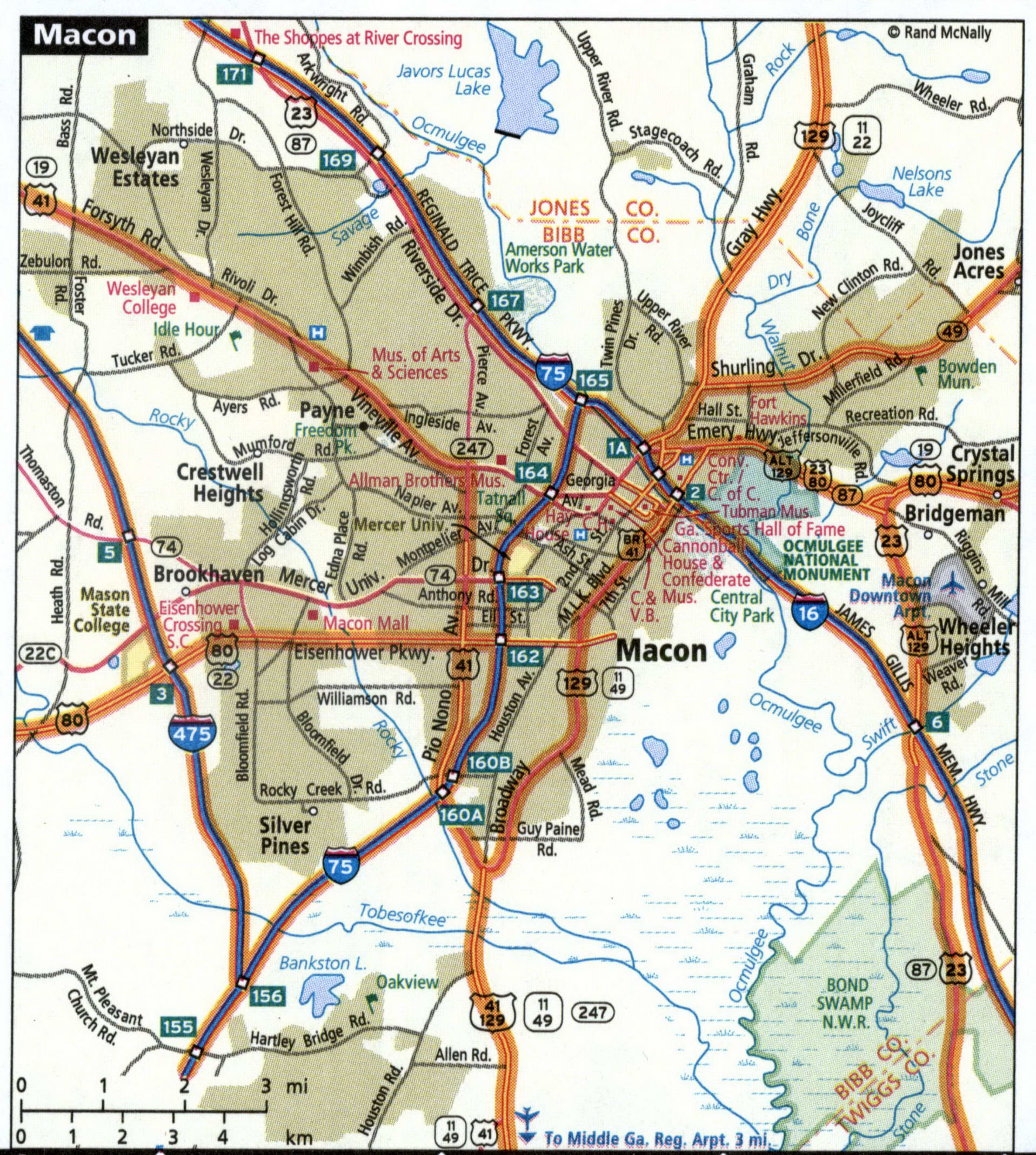 Macon city map for truckers